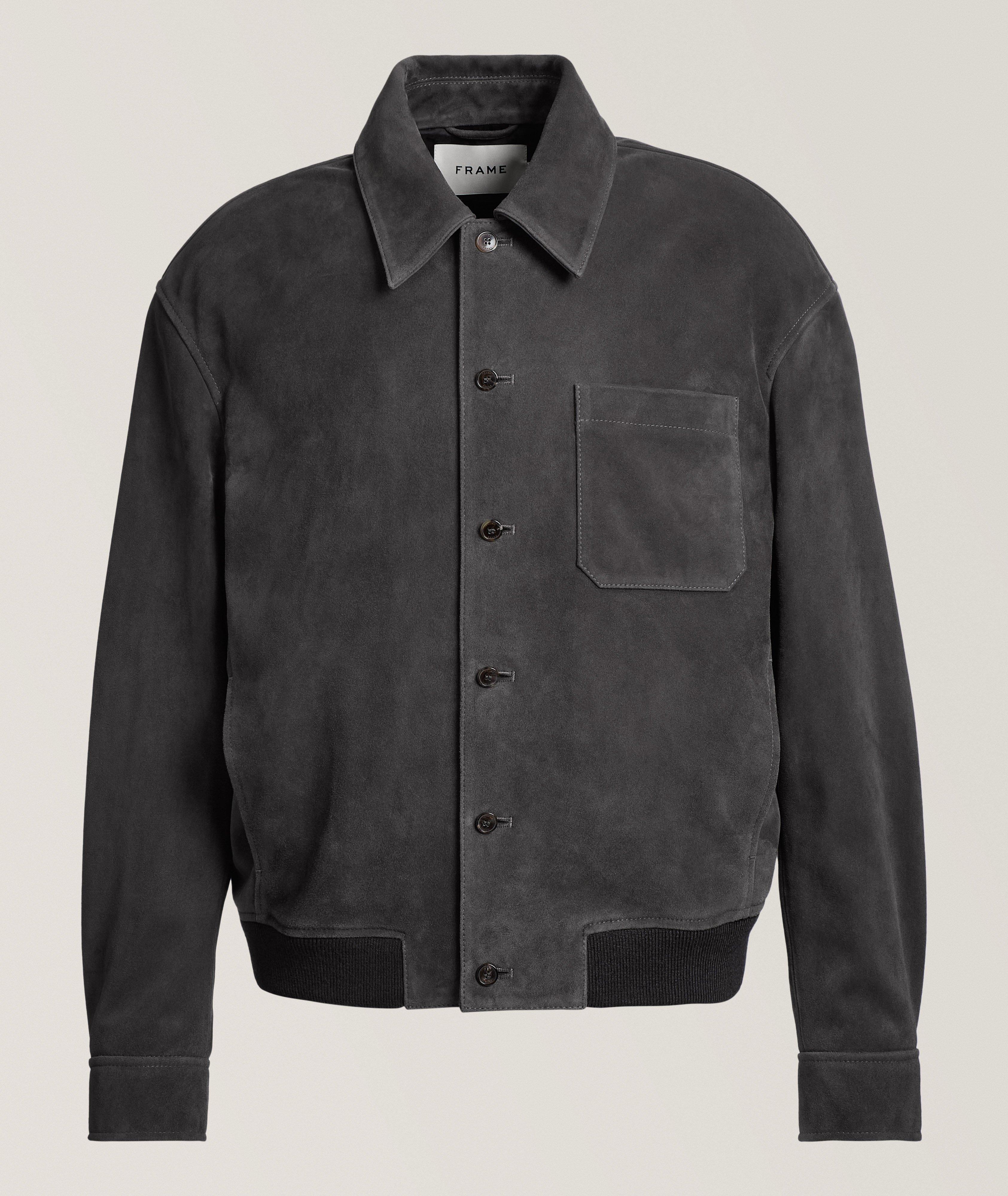 Bomber classique en daim image 0