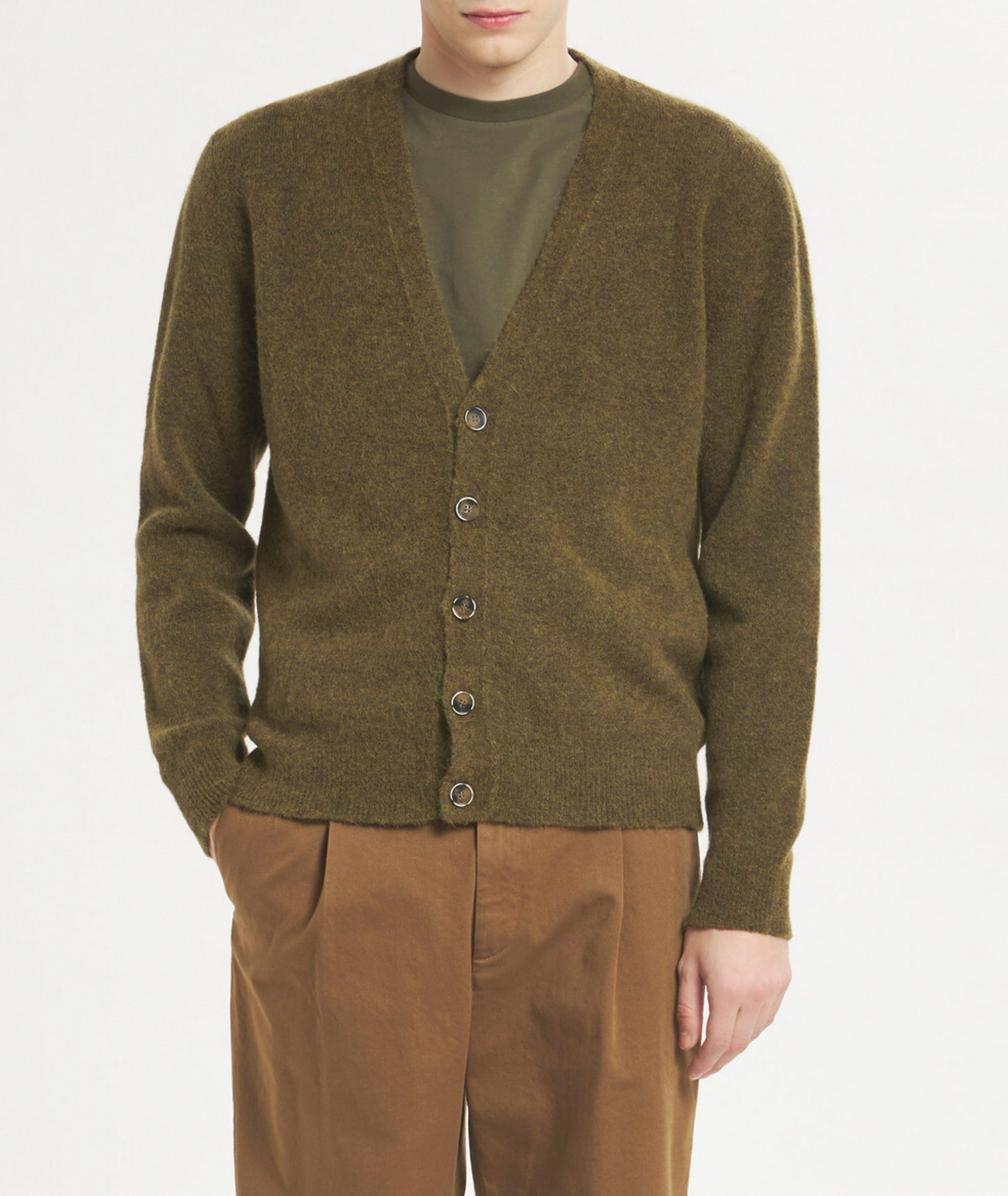 Alpaca-Blend Mélange Cardigan  image 1