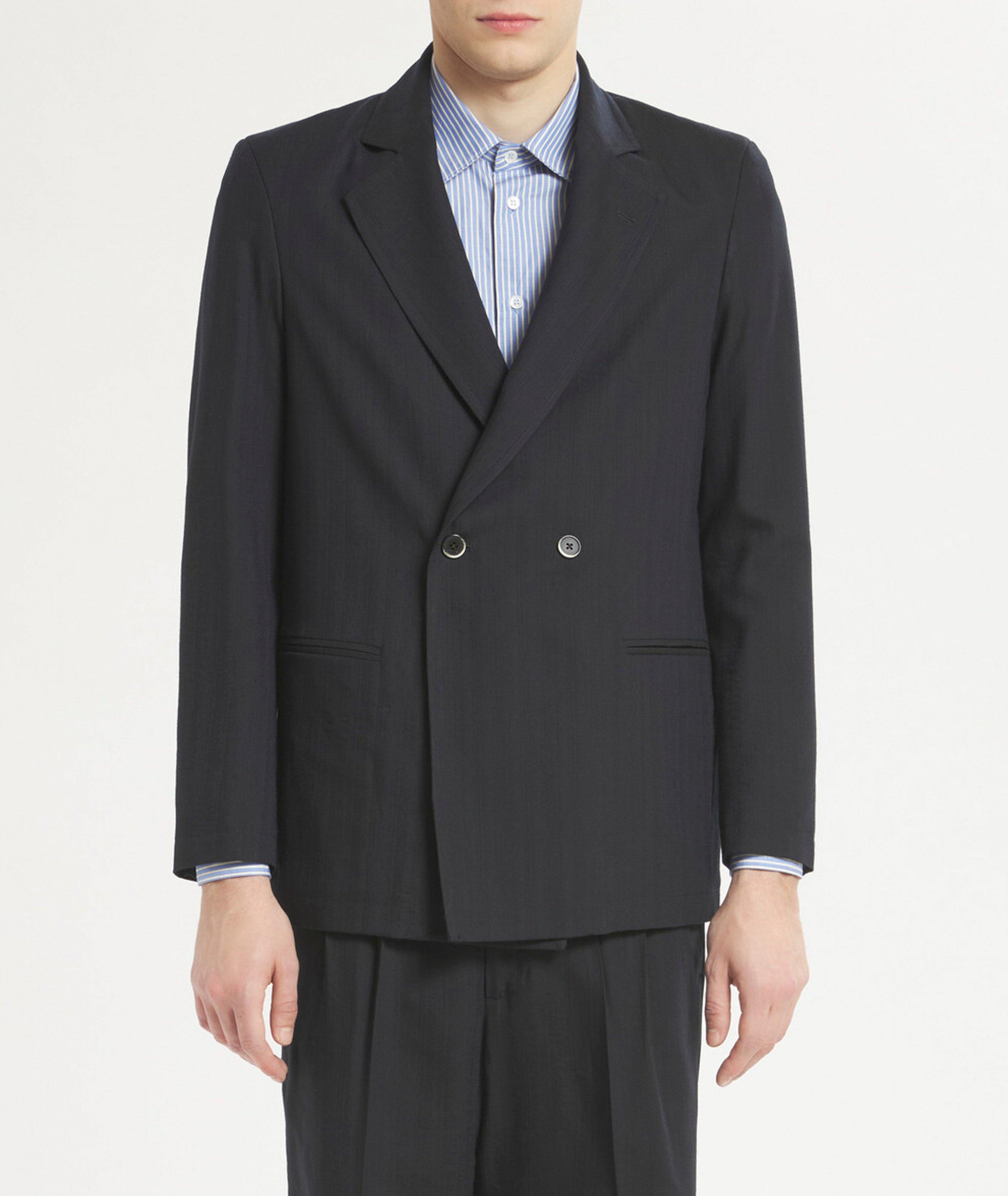 Double-Breasted Wool-Blend Sport Jacket image 2
