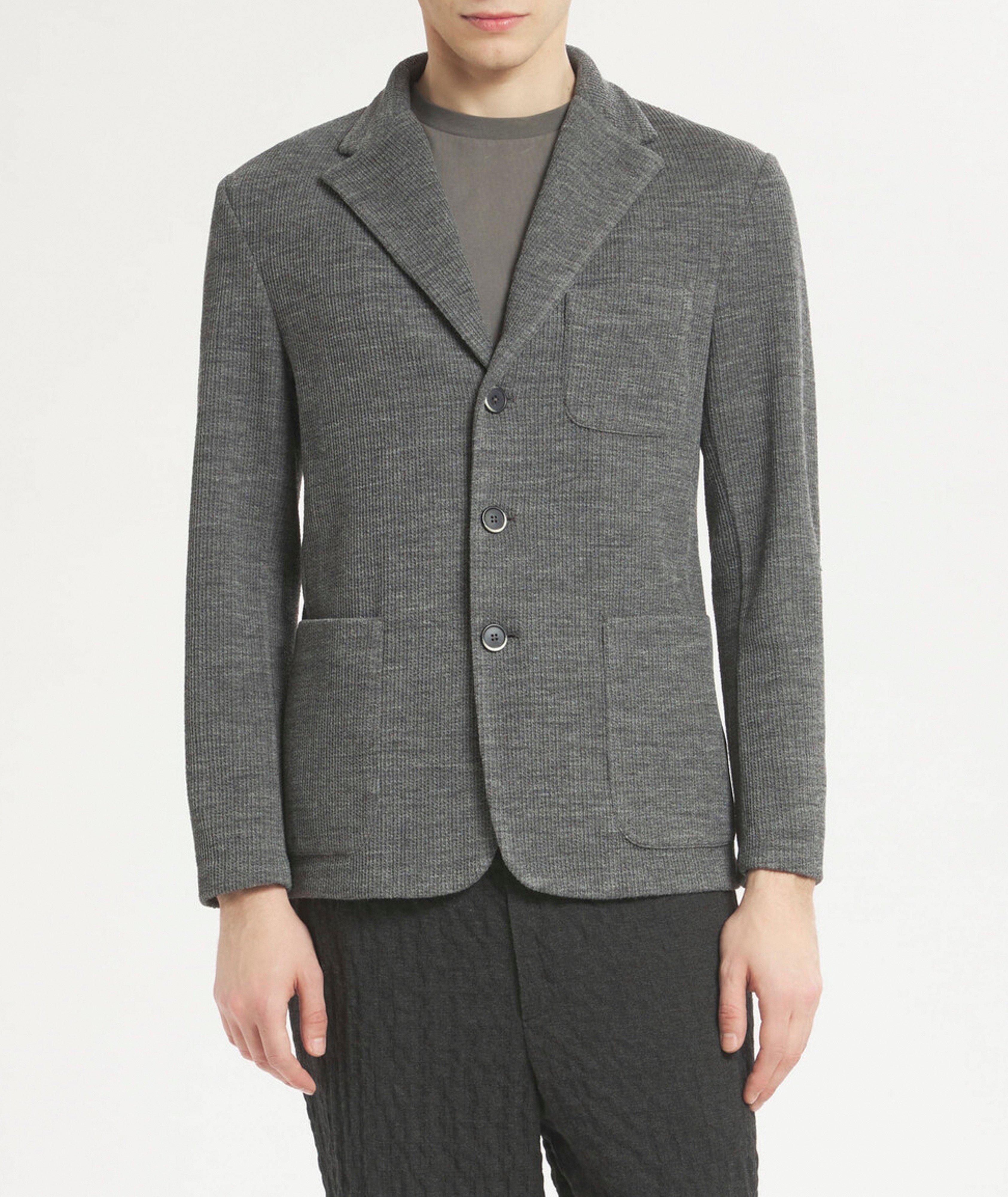 Wool-Blend Ribbed Sport Jacket image 2