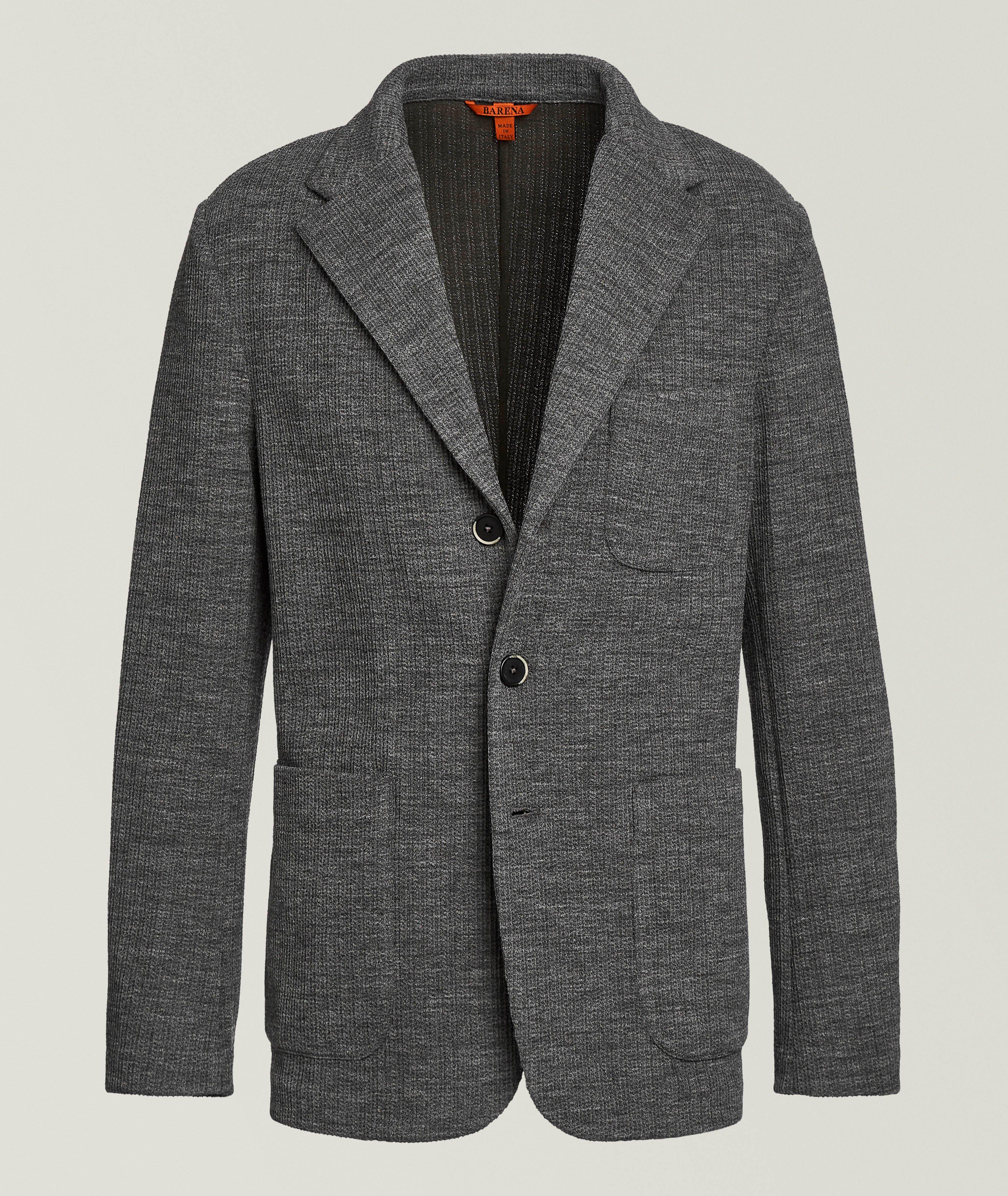 Wool-Blend Ribbed Sport Jacket image 0