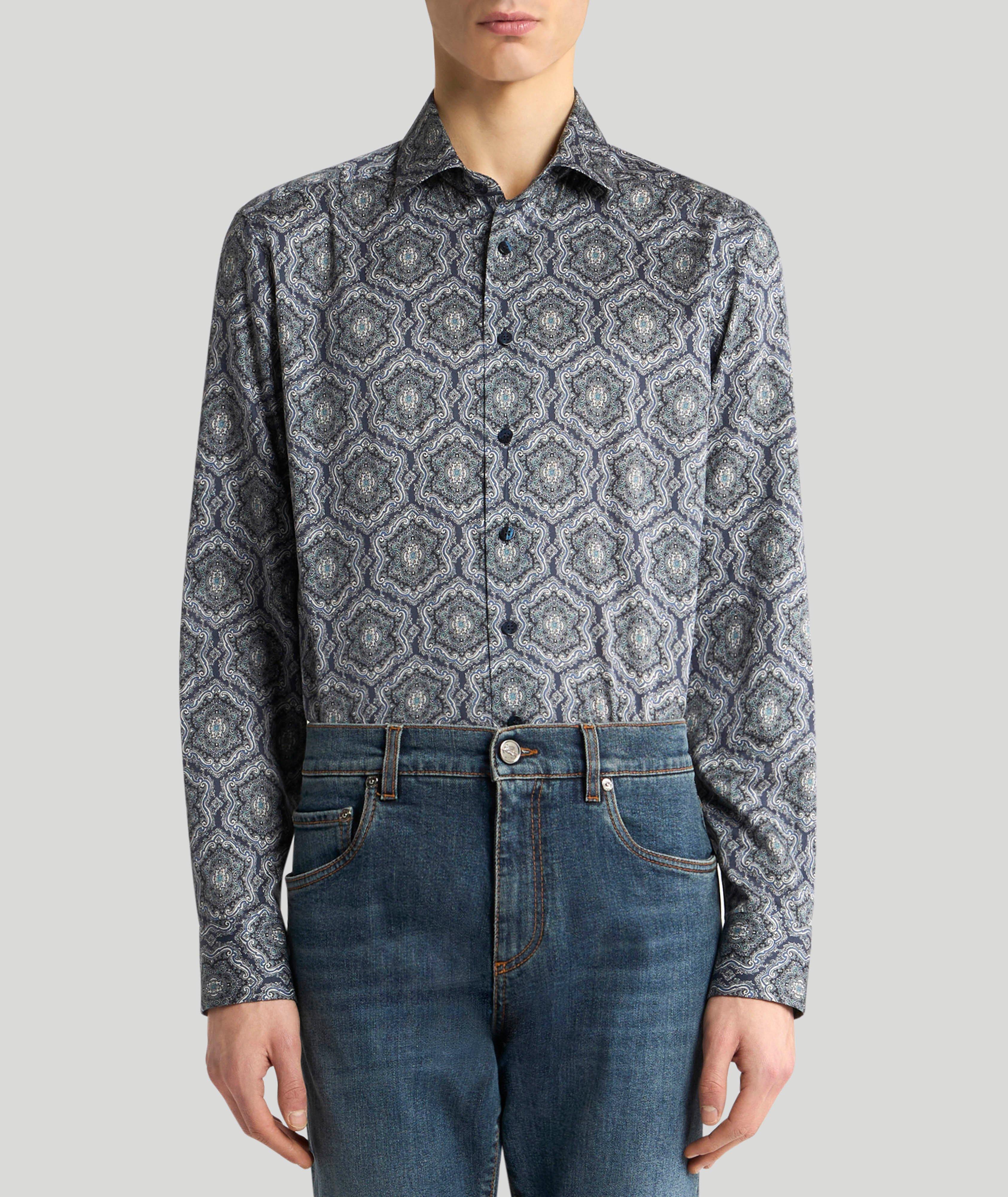  Chemise en coton à imprimé médaillon image 2