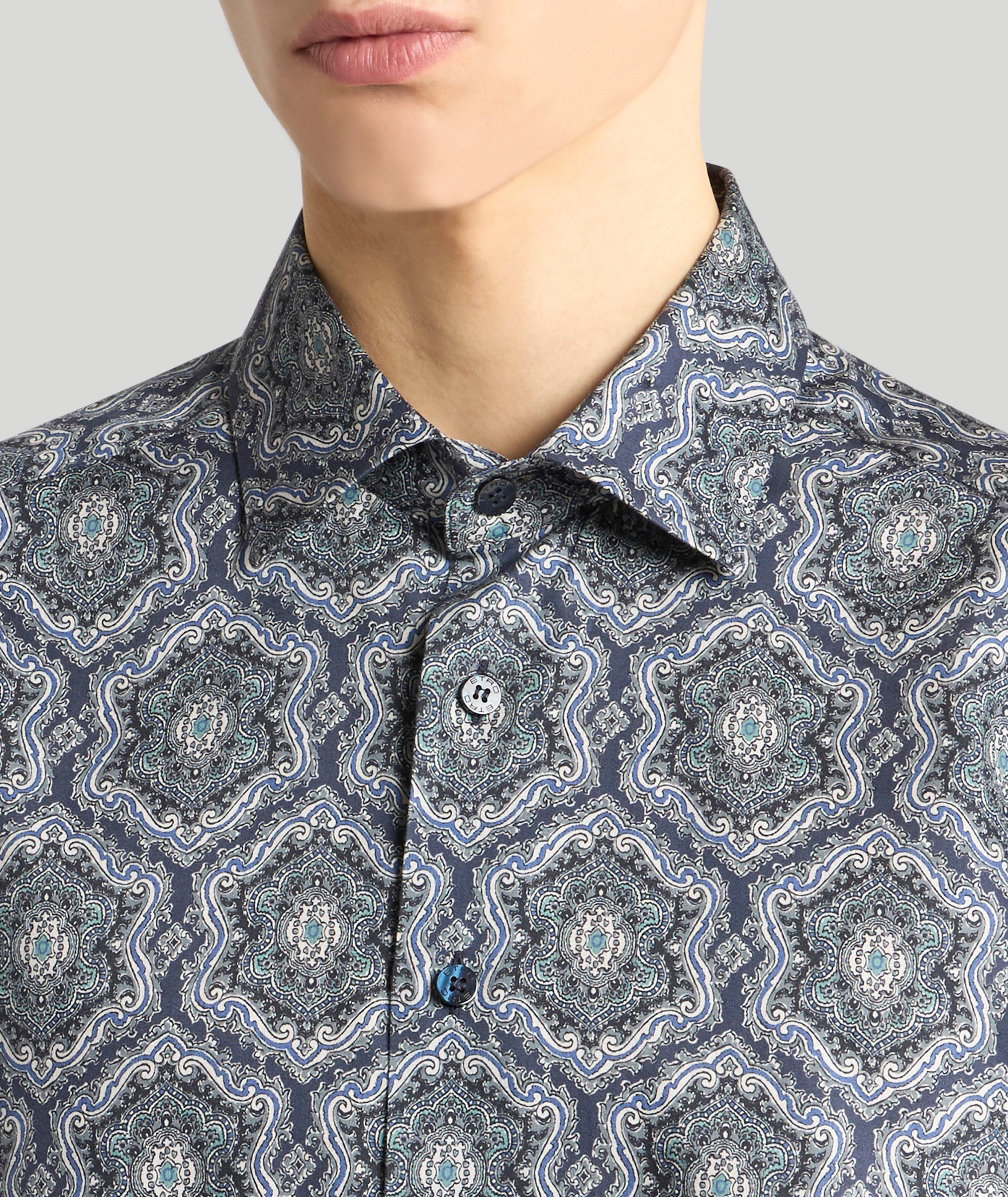  Chemise en coton à imprimé médaillon image 4