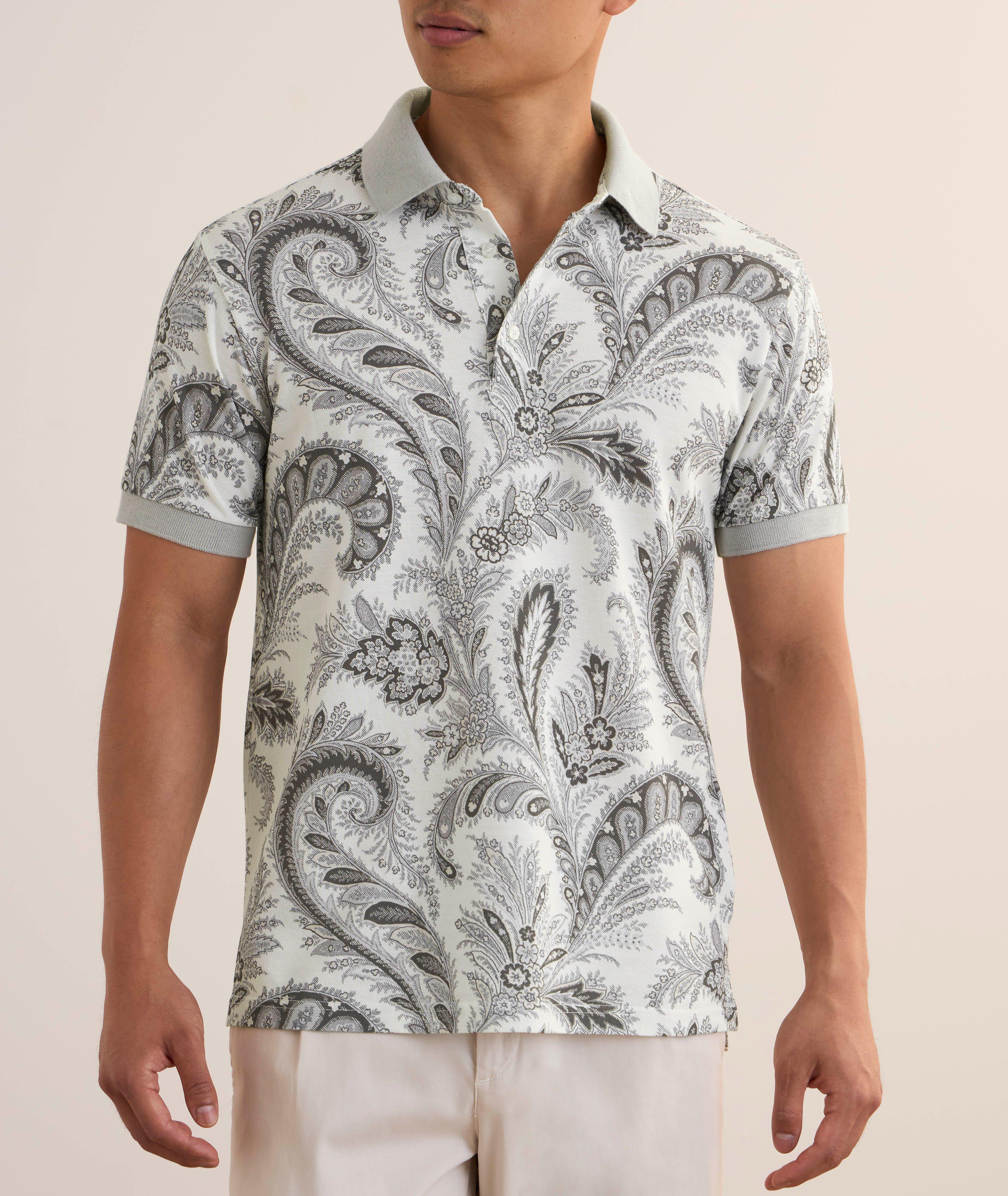 Polo en coton à motif paisley image 2