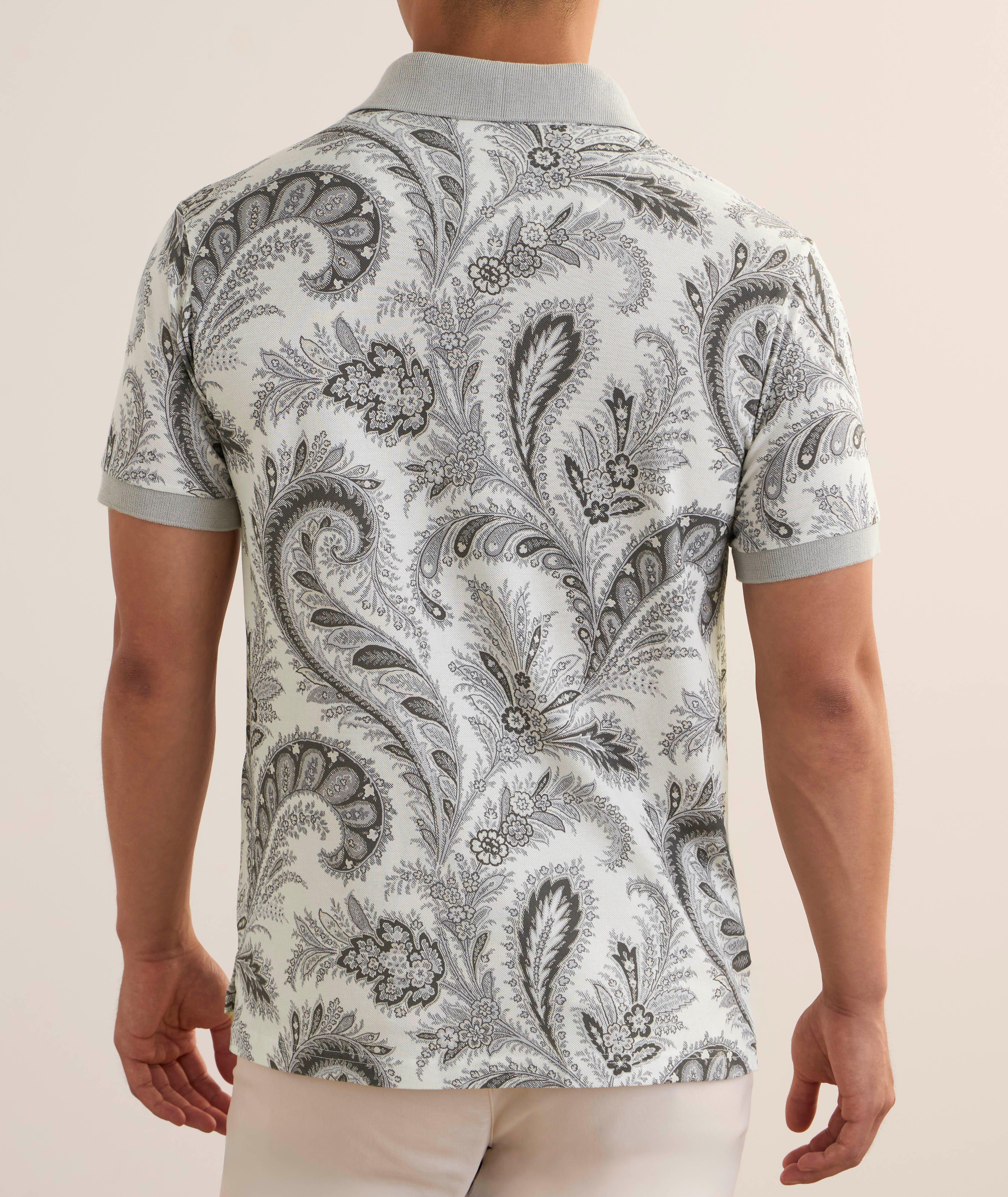 Polo en coton à motif paisley image 3