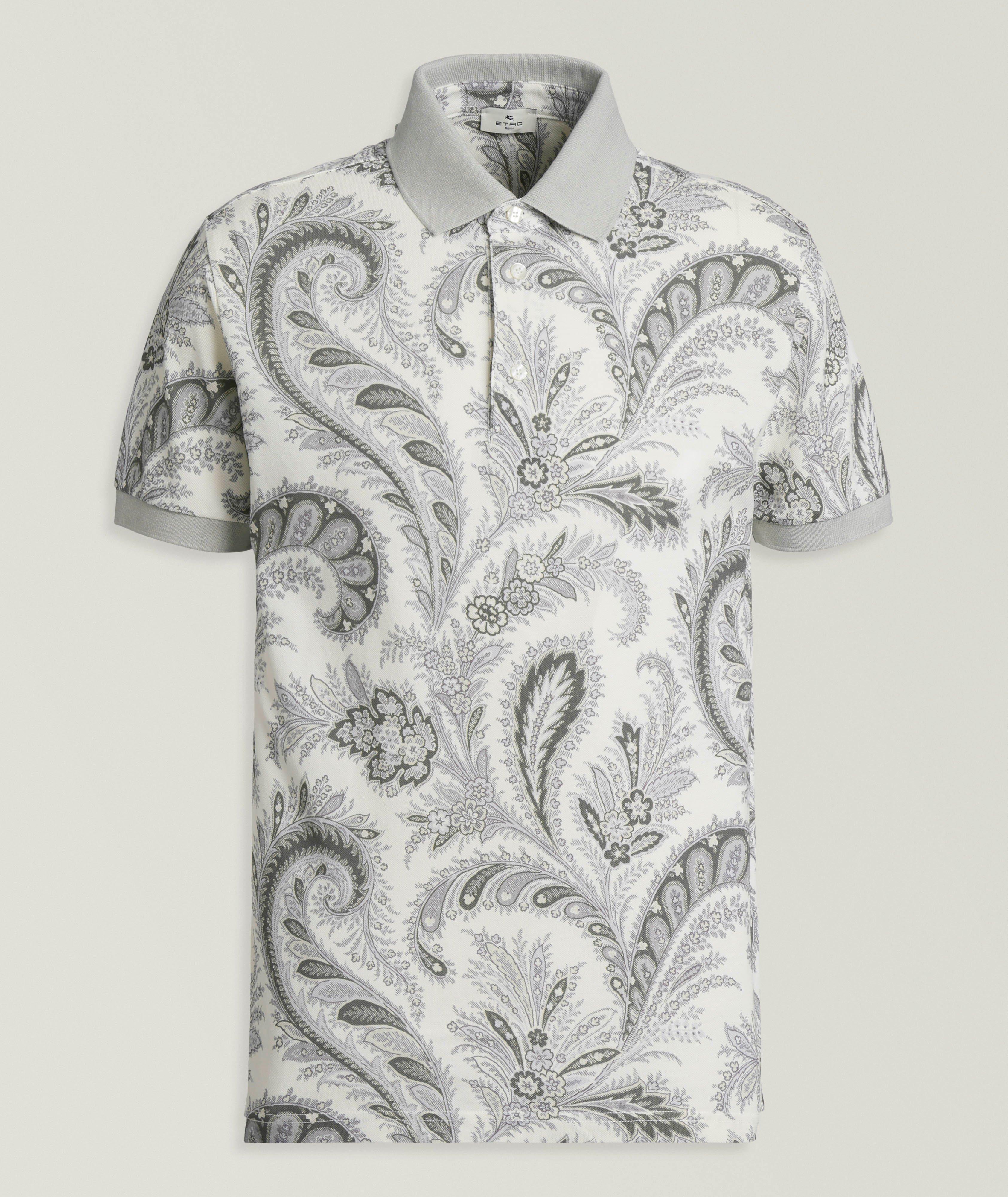 Polo en coton à motif paisley image 0