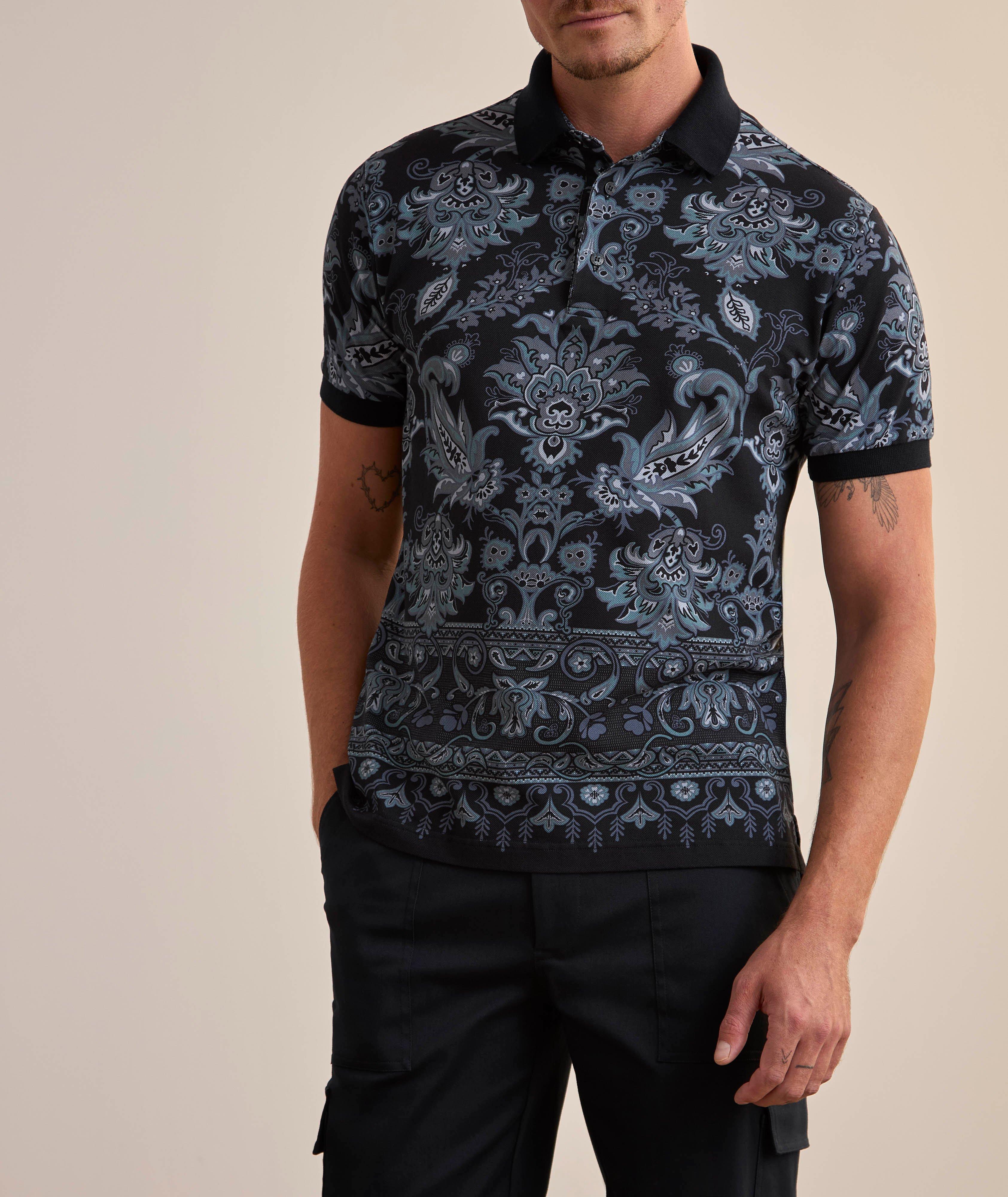 Polo en coton à motif paisley image 2