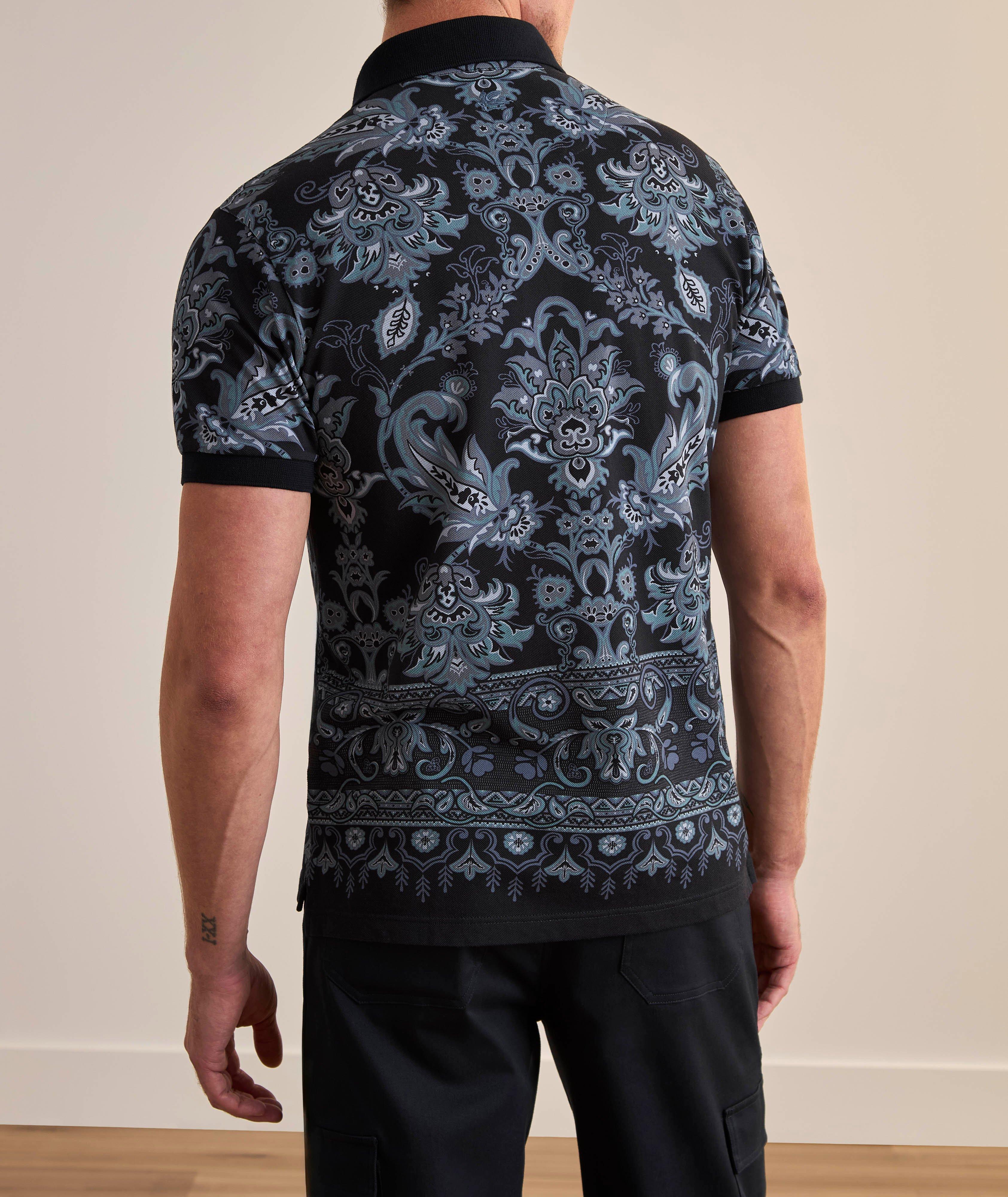 Polo en coton à motif paisley image 3