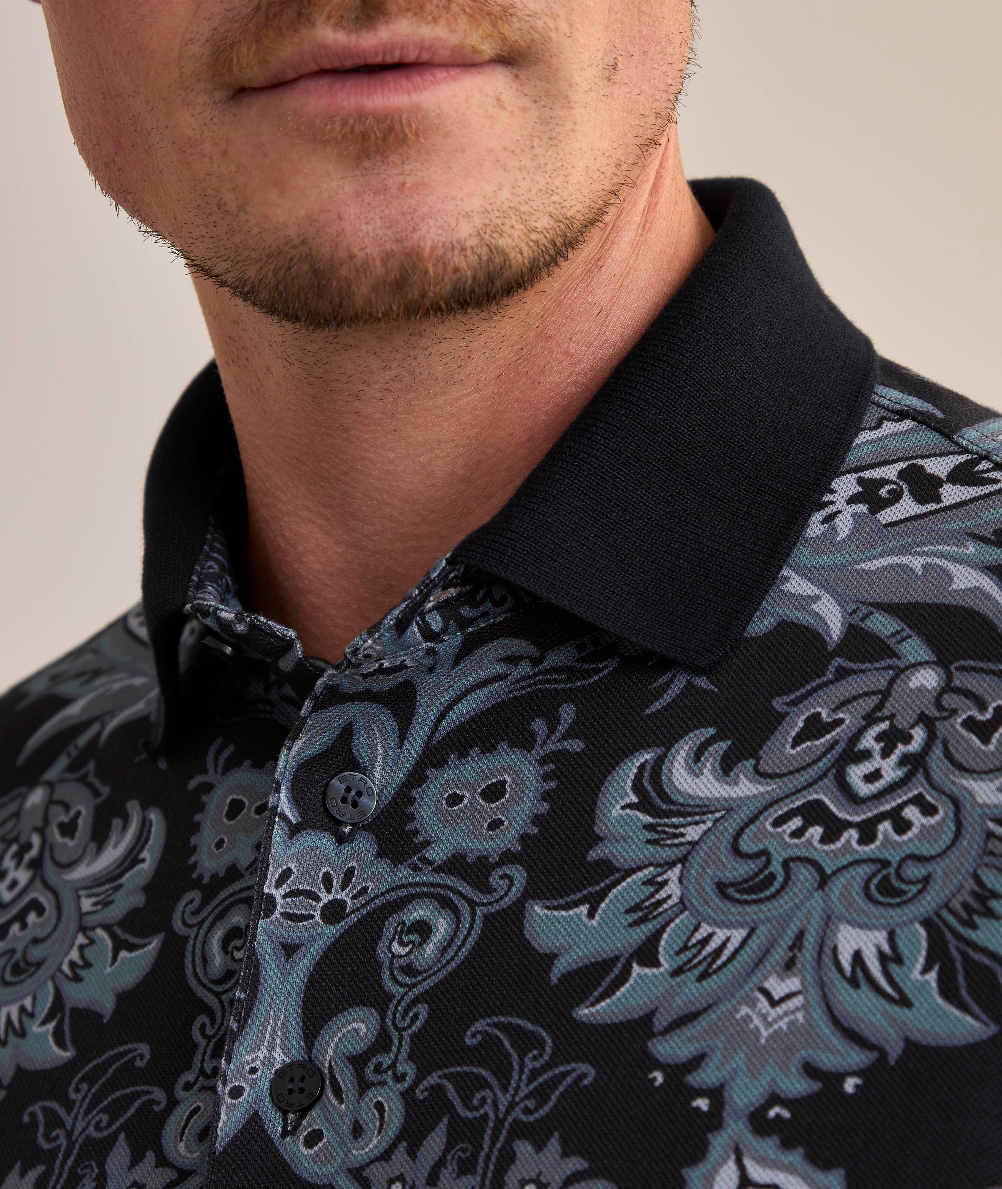 Polo en coton à motif paisley image 4