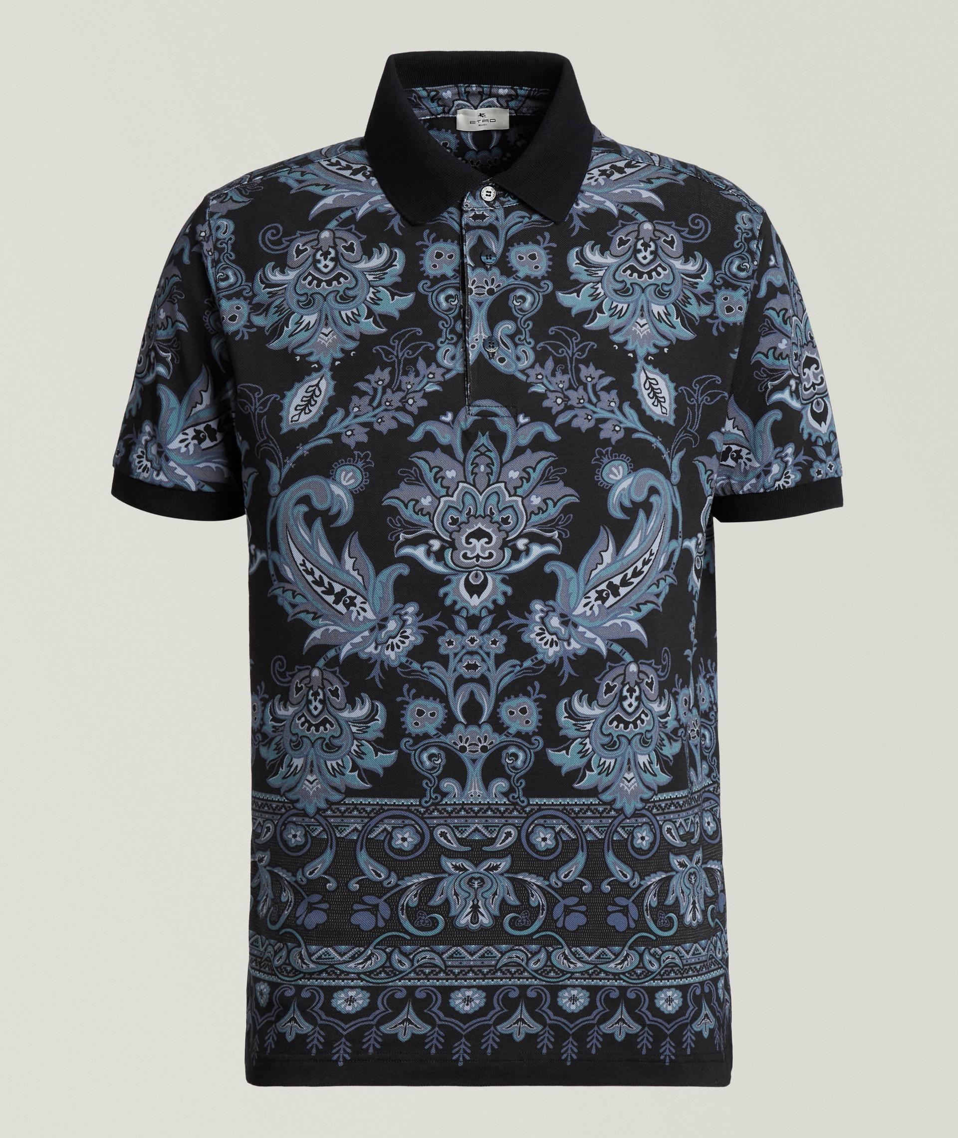 Polo en coton à motif paisley image 0