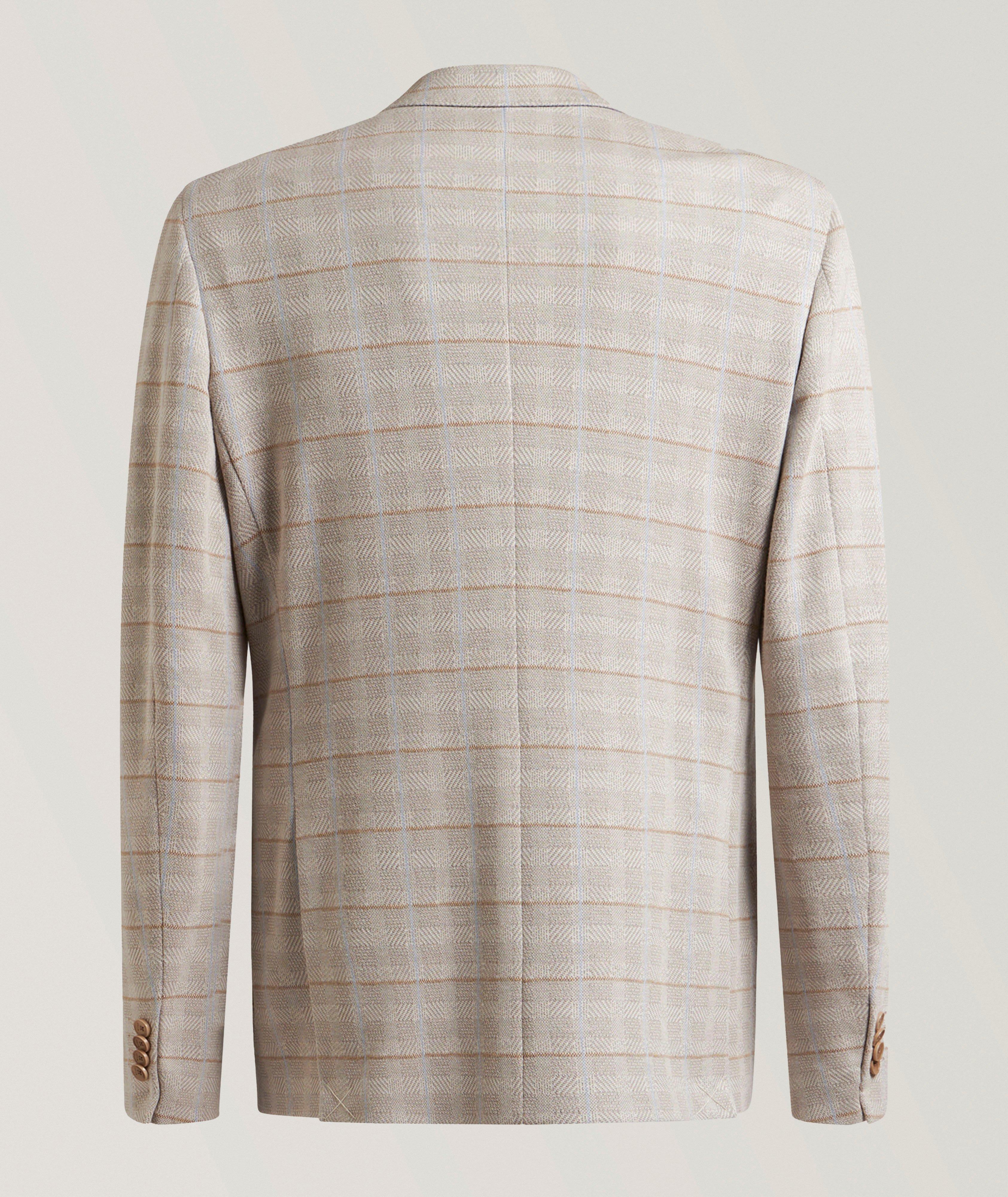Veston en mélange de coton et de laine à motif quadrillé image 1
