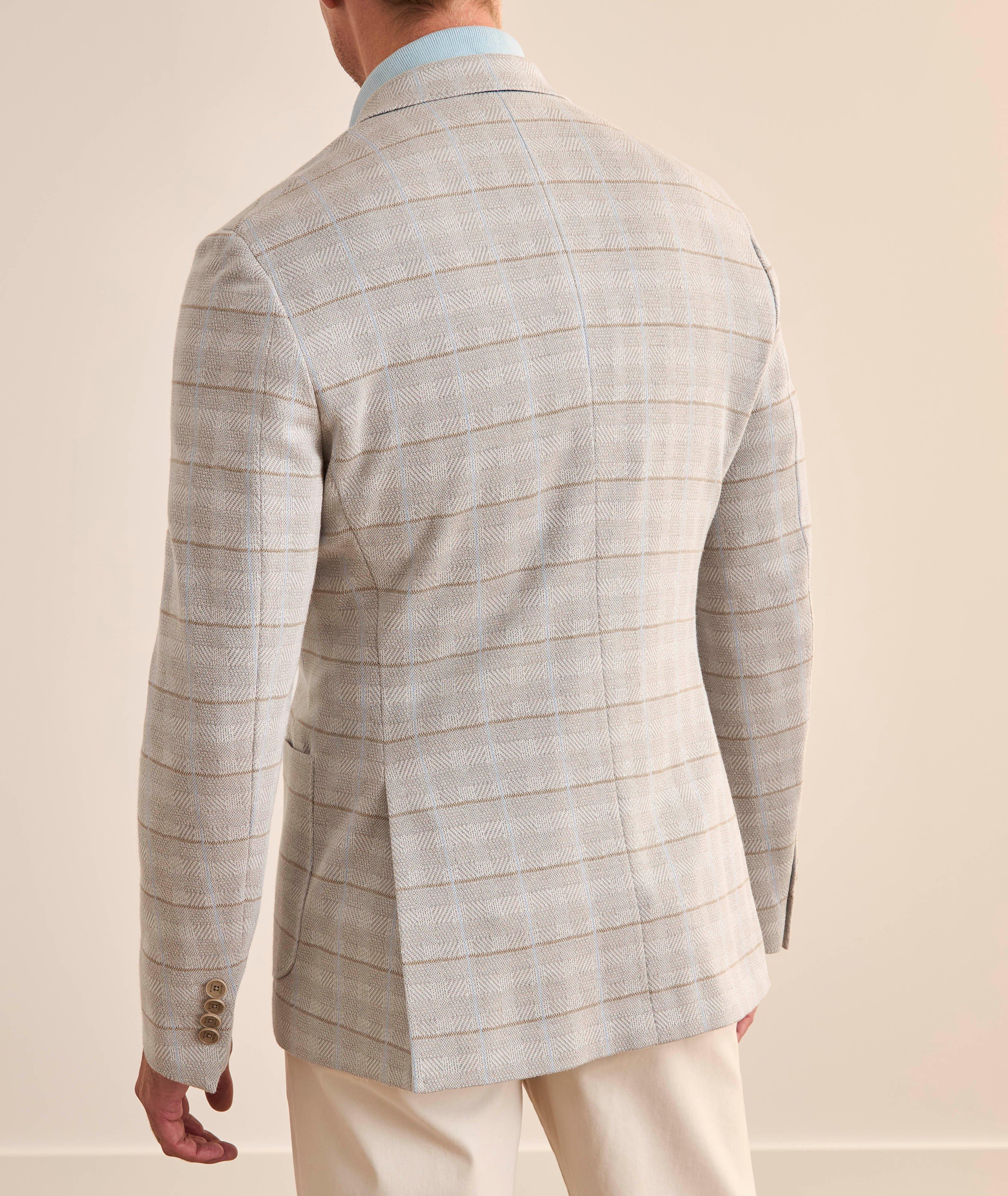 Veston en mélange de coton et de laine à motif quadrillé image 3
