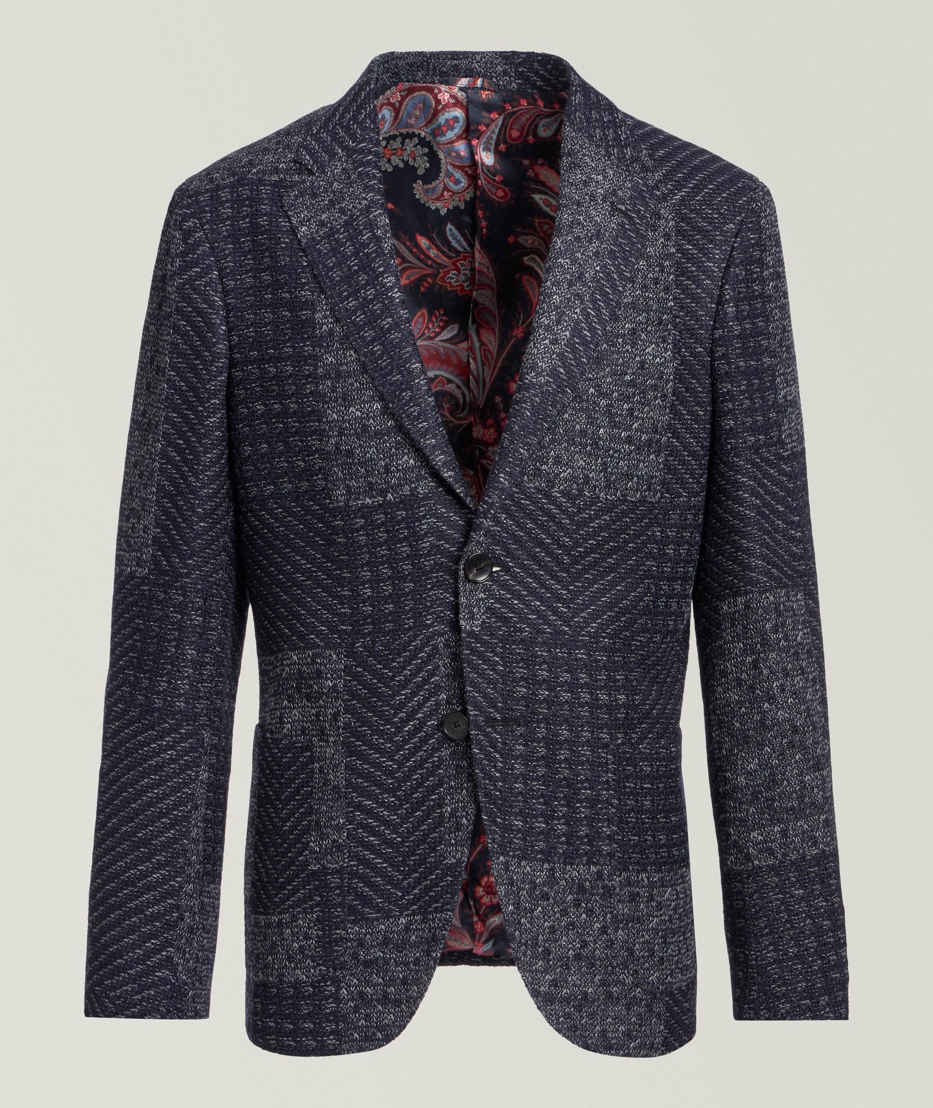 Patchwork Wool-Blend Sport Jacket image 0
