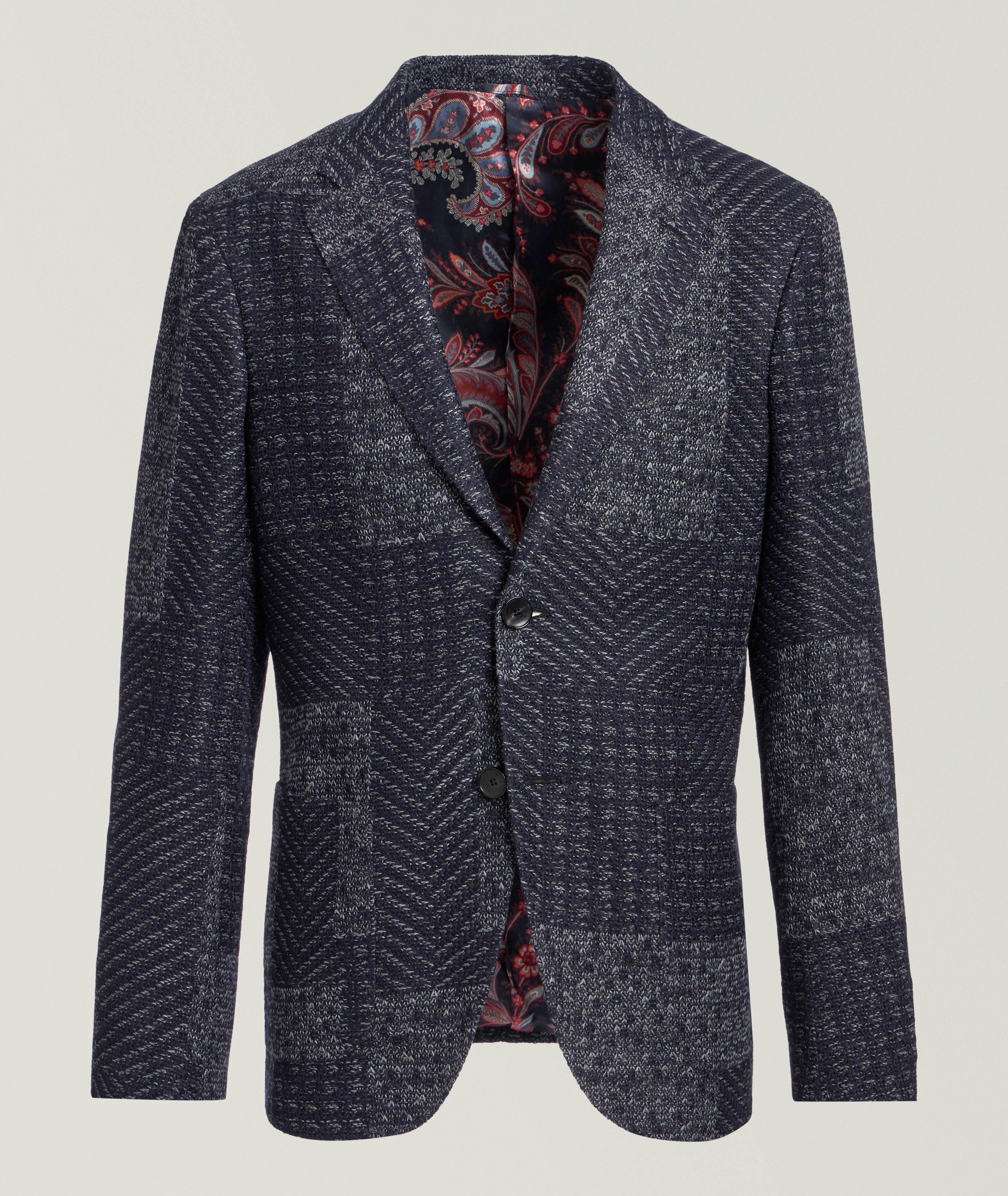 Patchwork Wool-Blend Sport Jacket image 0