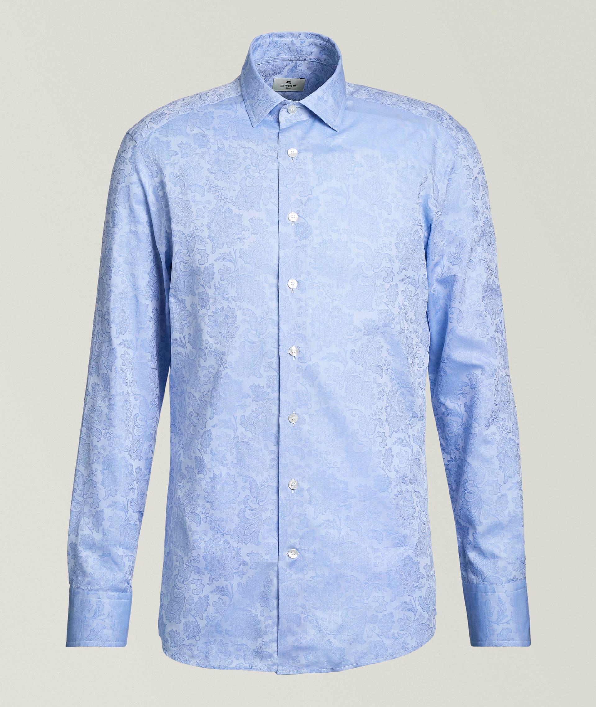 Tonal Paisley Cotton Shirt image 0