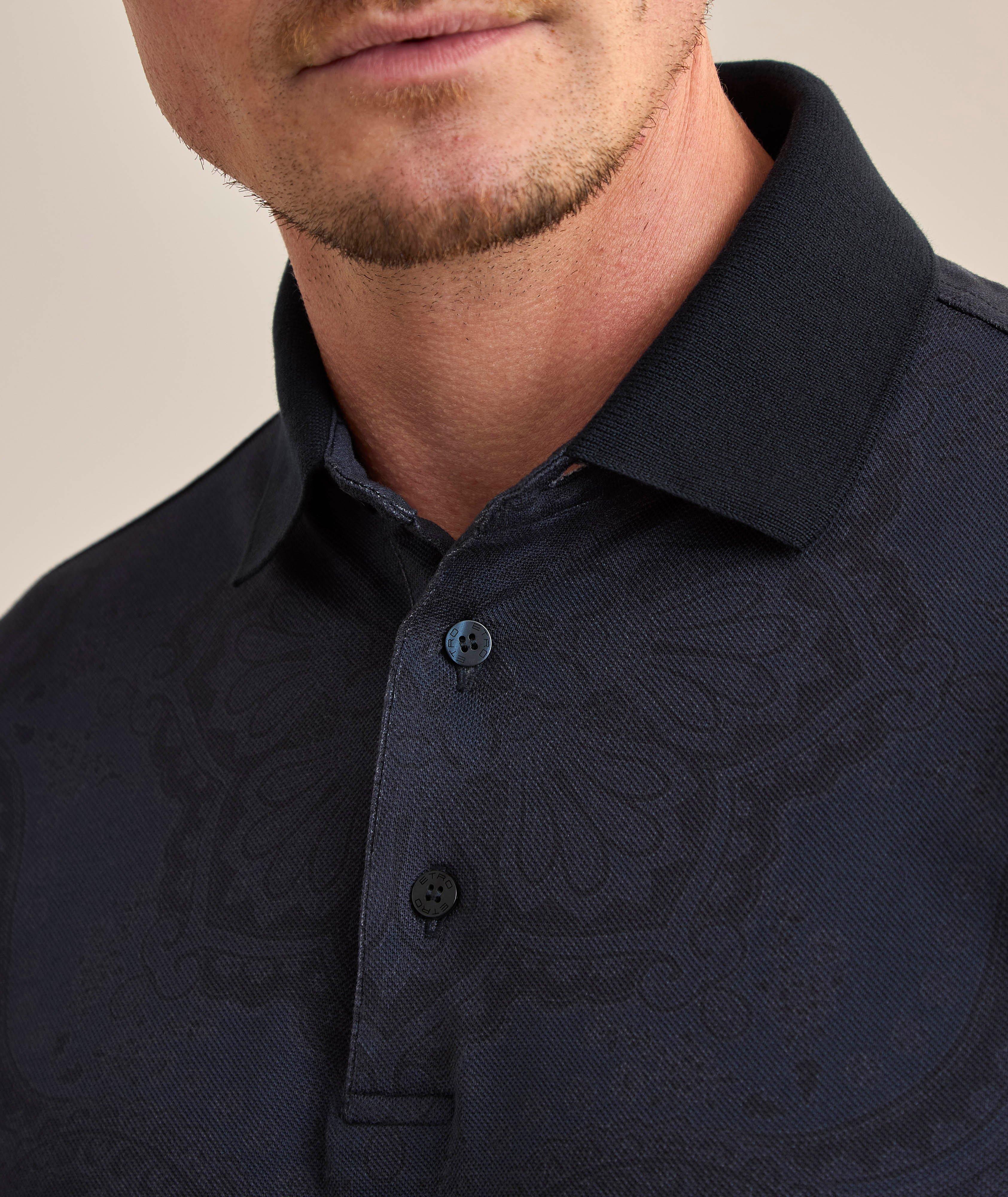 Polo en coton à motif paisley image 3
