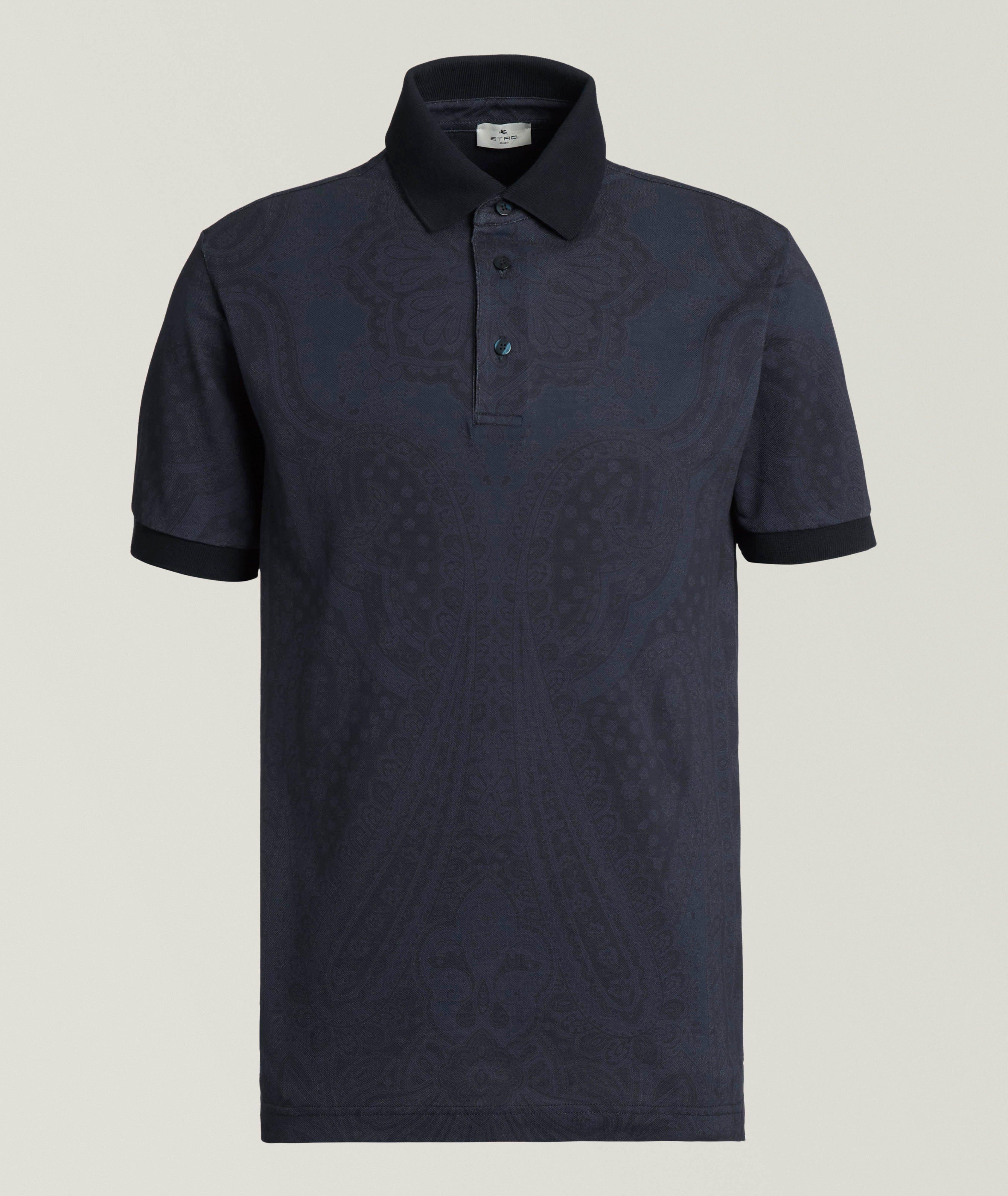 Polo en coton à motif paisley image 0