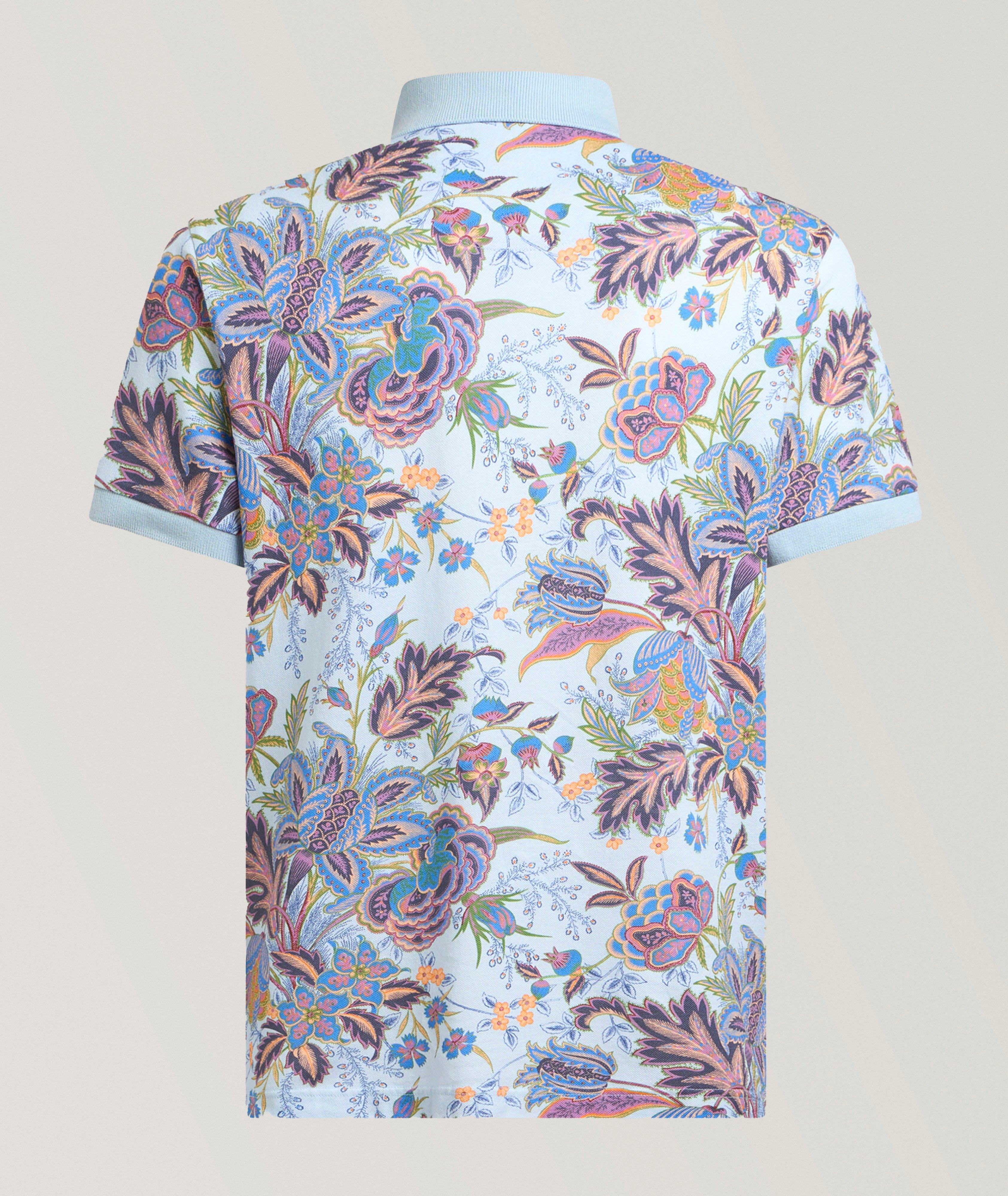 Polo en coton à motif floral image 1