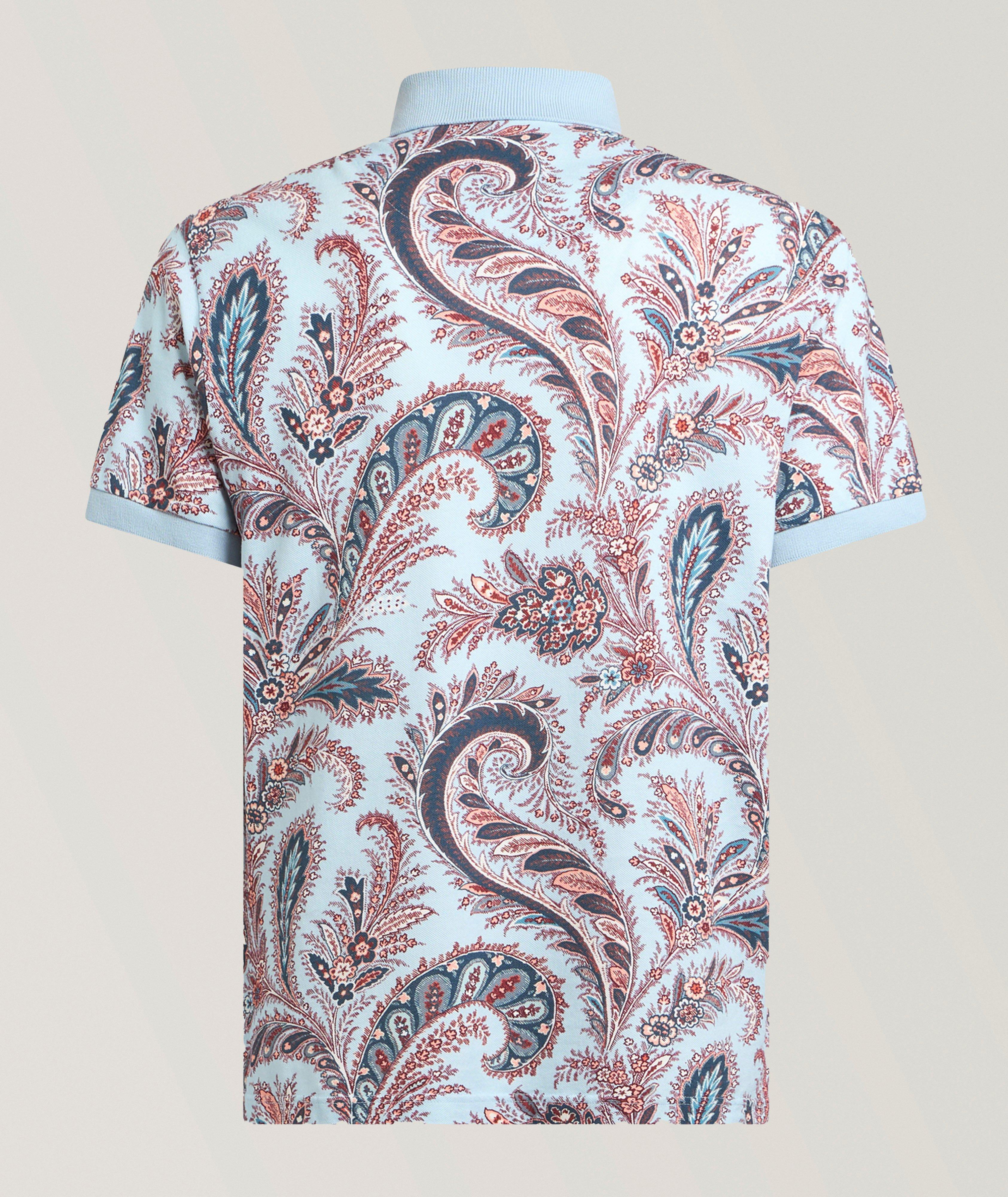 Polo en coton à motif floral image 1