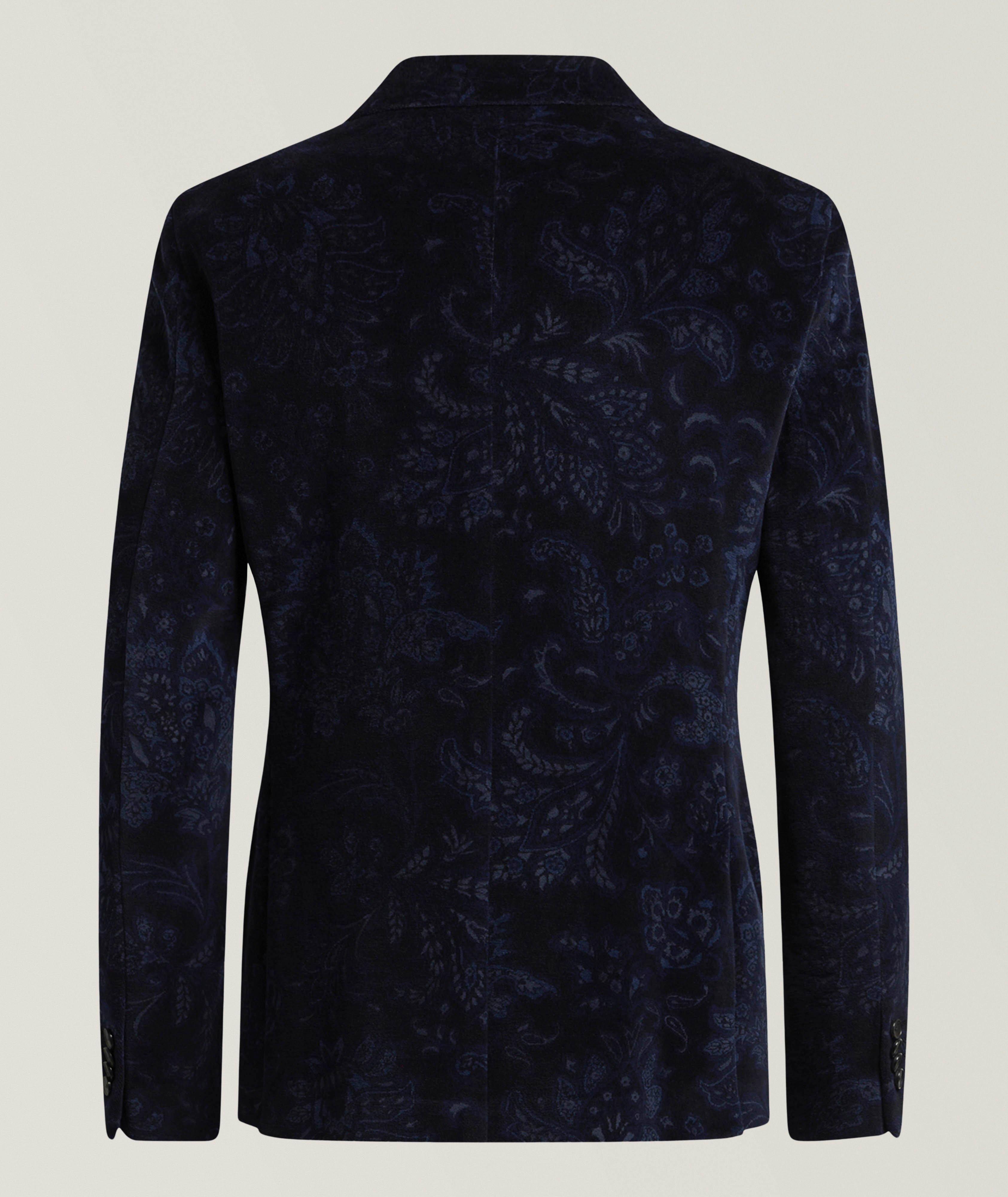 Jacquard Foliage Cotton-Blend Sport Jacket image 1