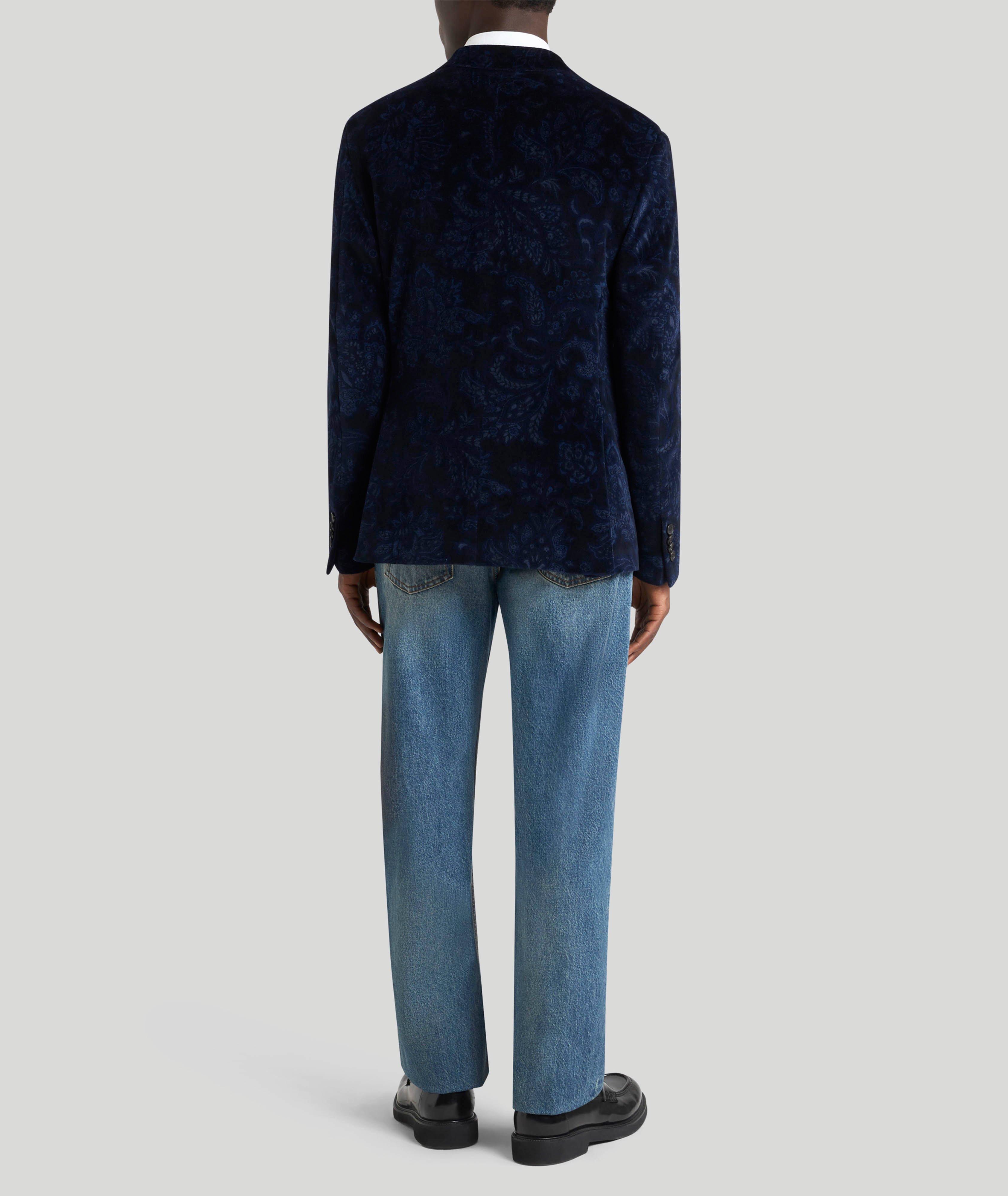 Jacquard Foliage Cotton-Blend Sport Jacket image 3