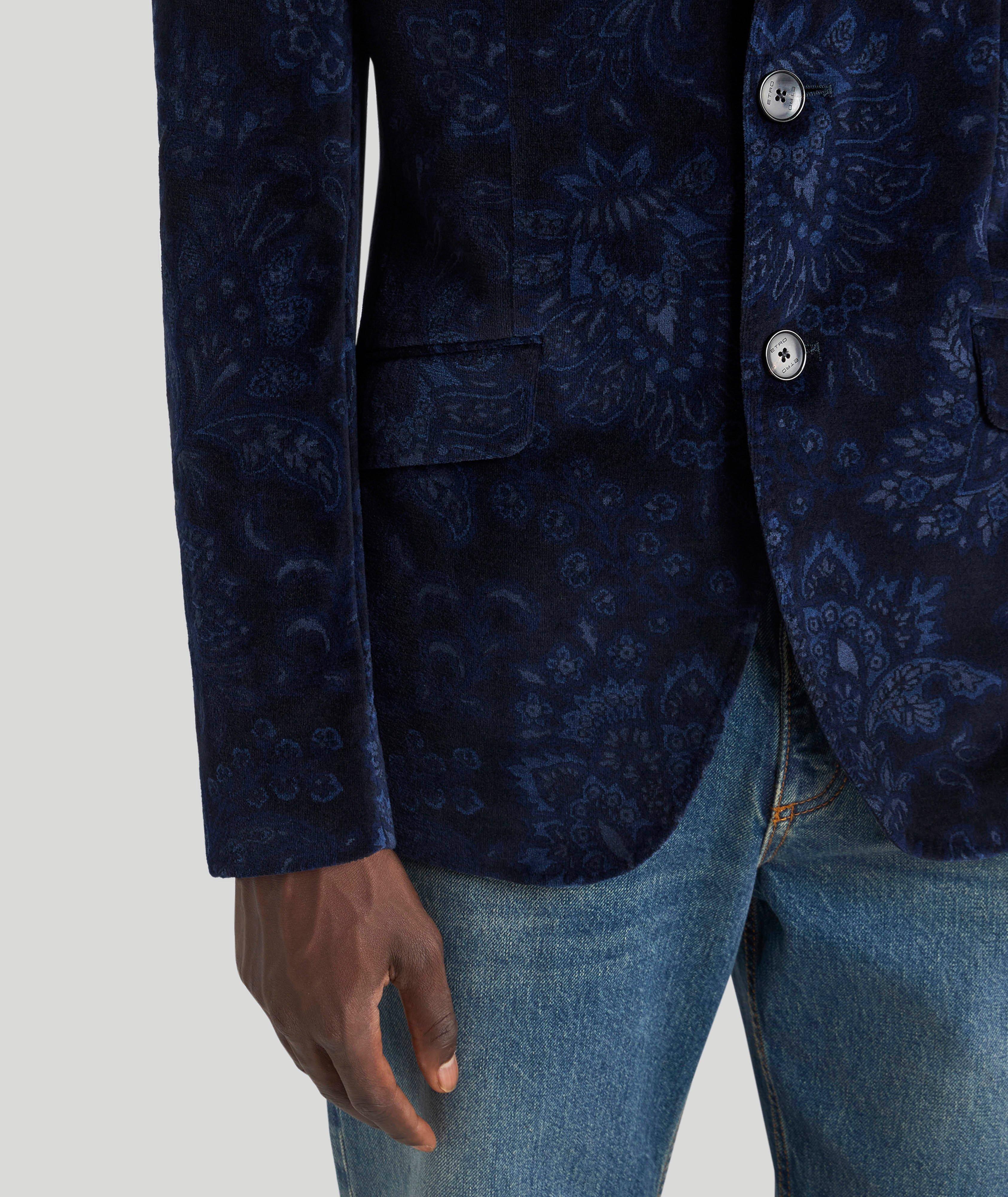 Jacquard Foliage Cotton-Blend Sport Jacket image 4