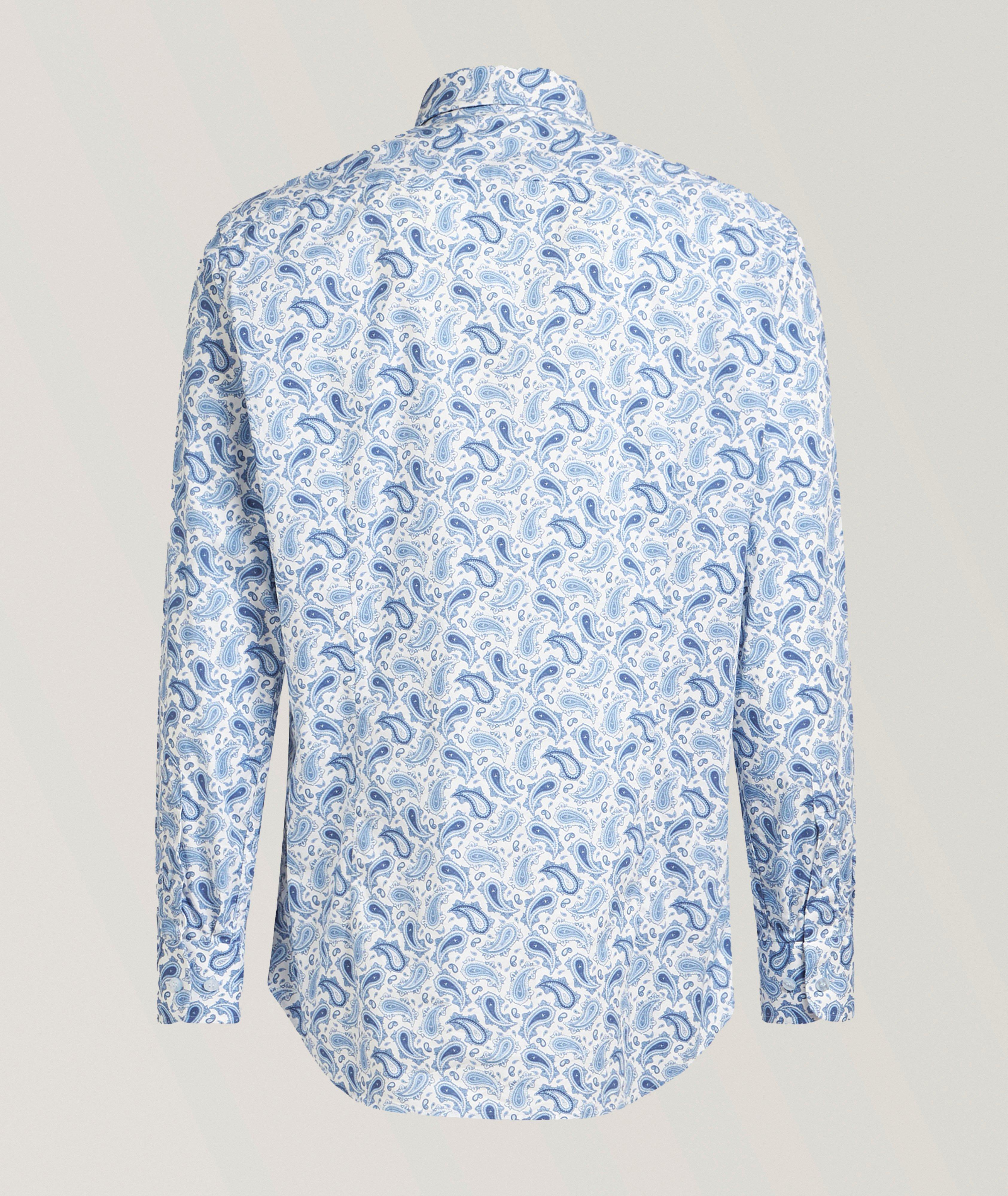 Chemise en coton extensible à motif paisley image 1