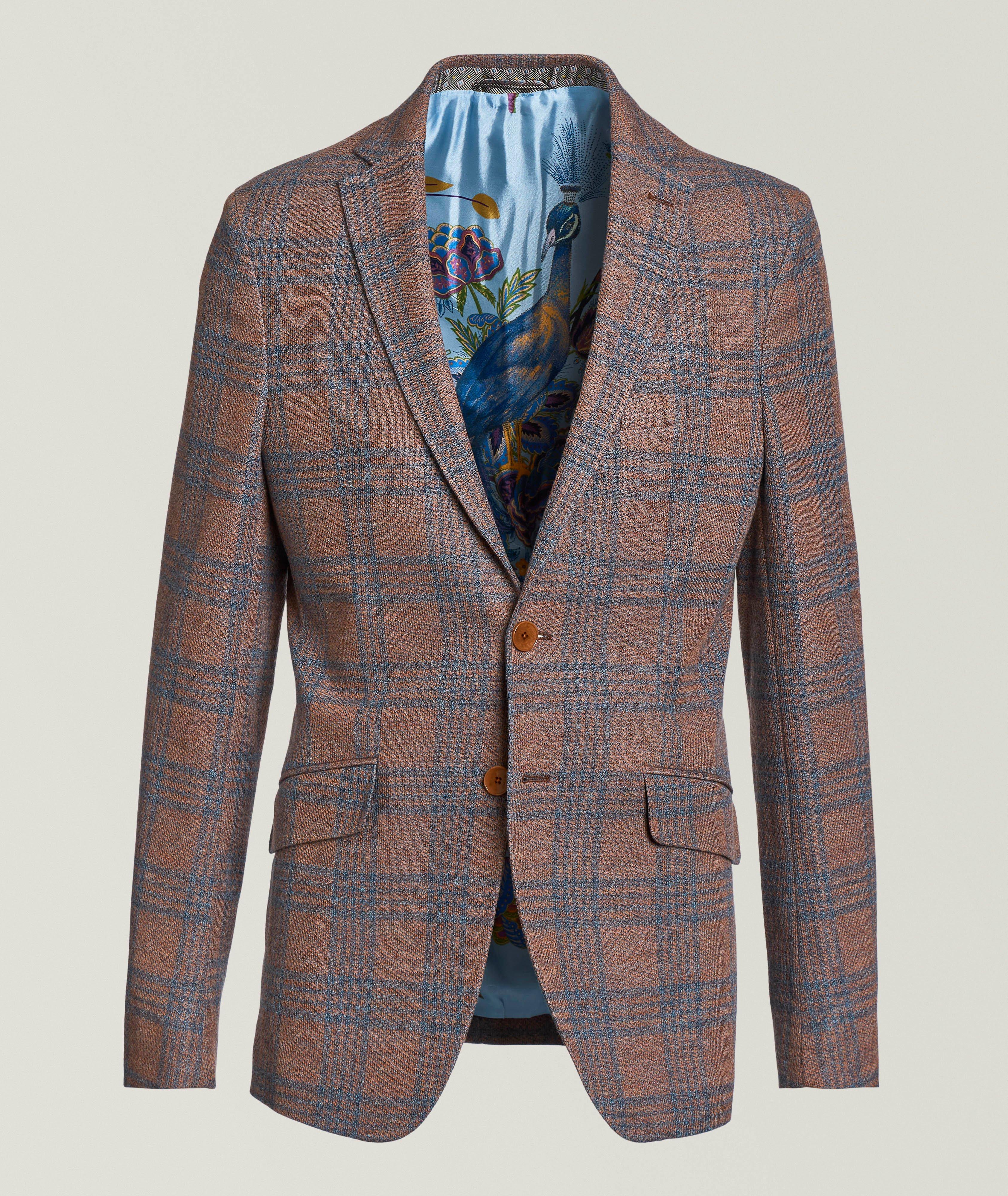 Checked Cotton-Blend Sport Jacket image 0