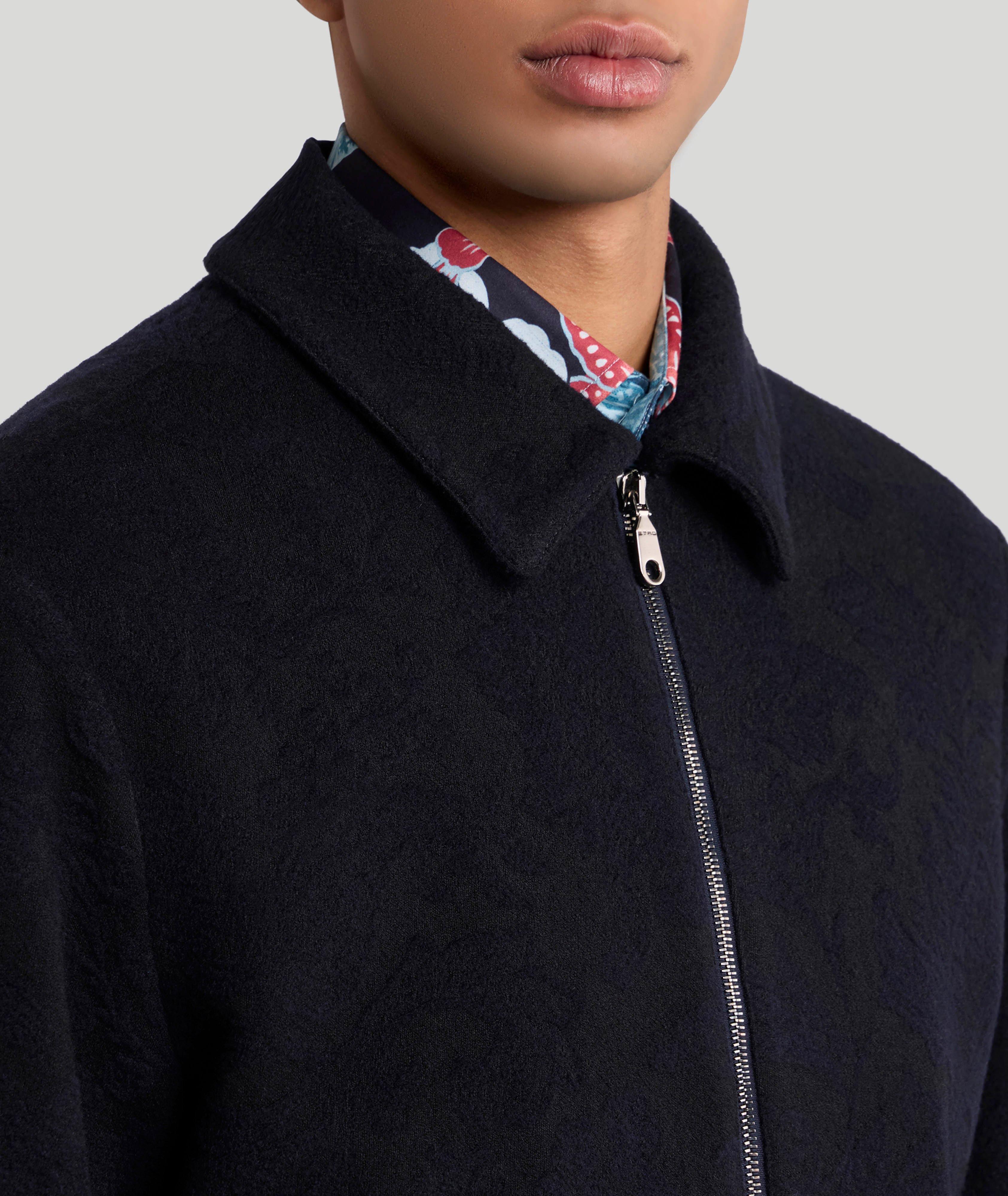 Veste de travail en laine à motif cachemire jacquard image 3
