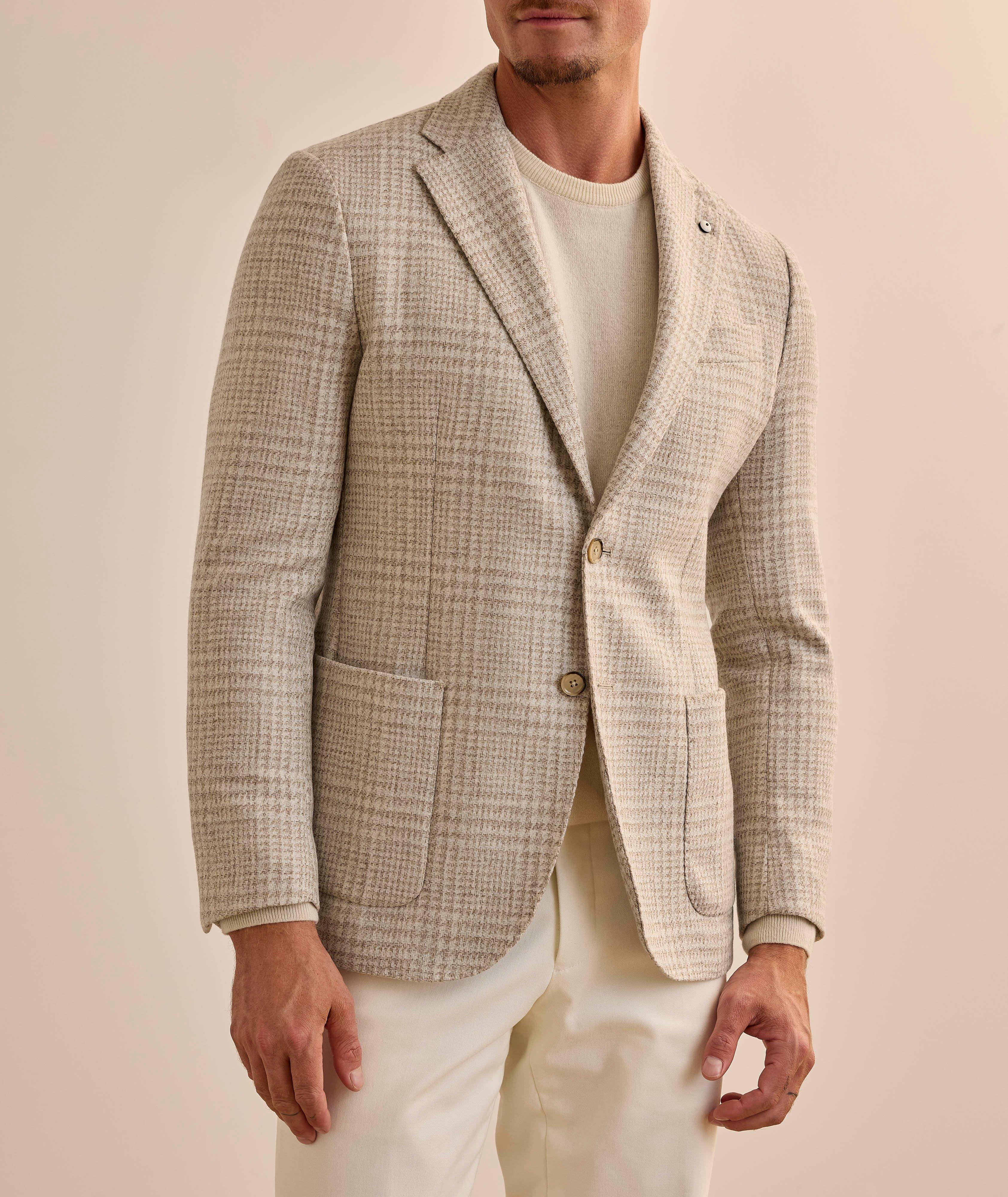 Checked Wool-Blend Sport Jacket image 1