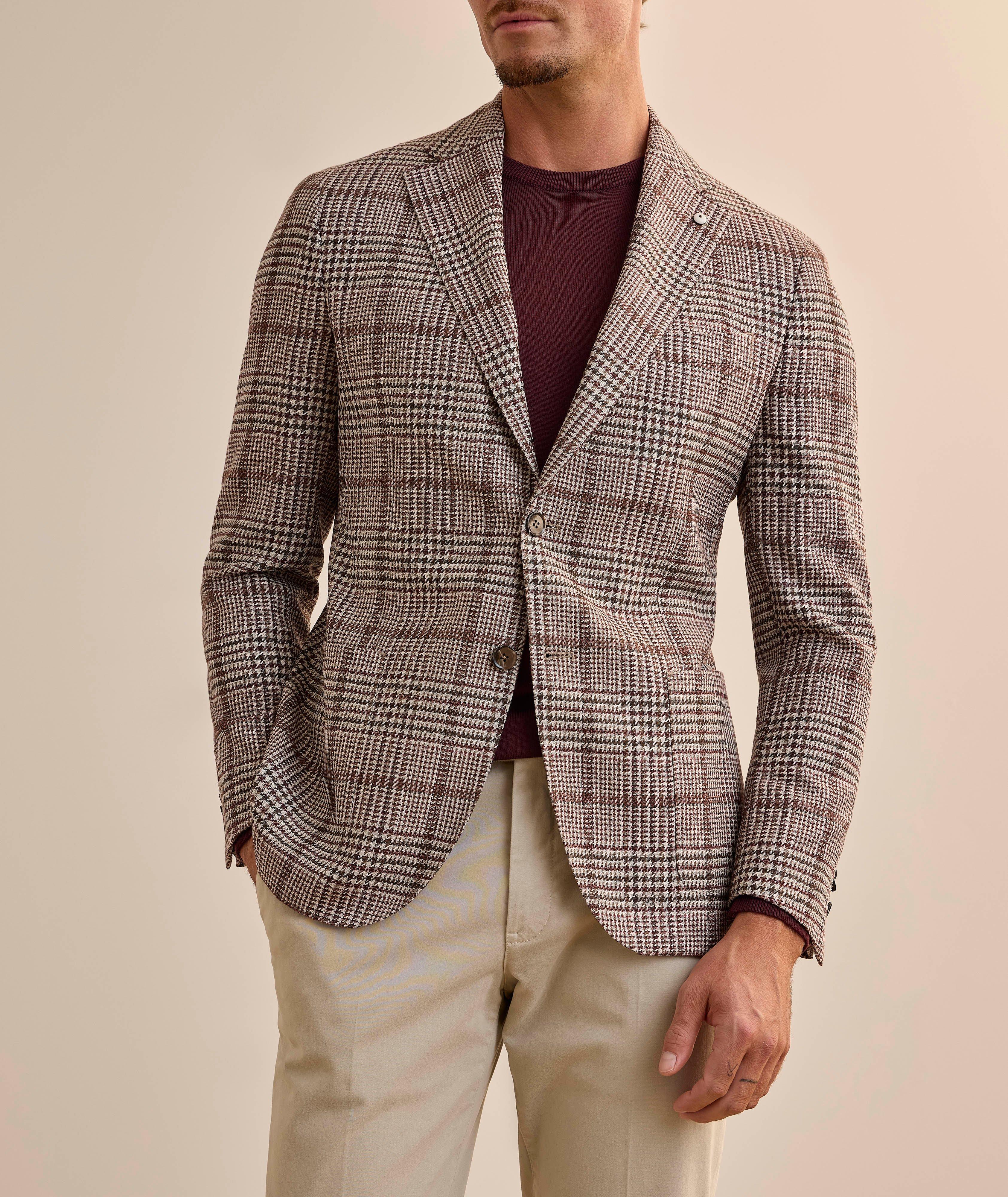 Plaid Wool-Silk-Linen Sport Jacket image 1