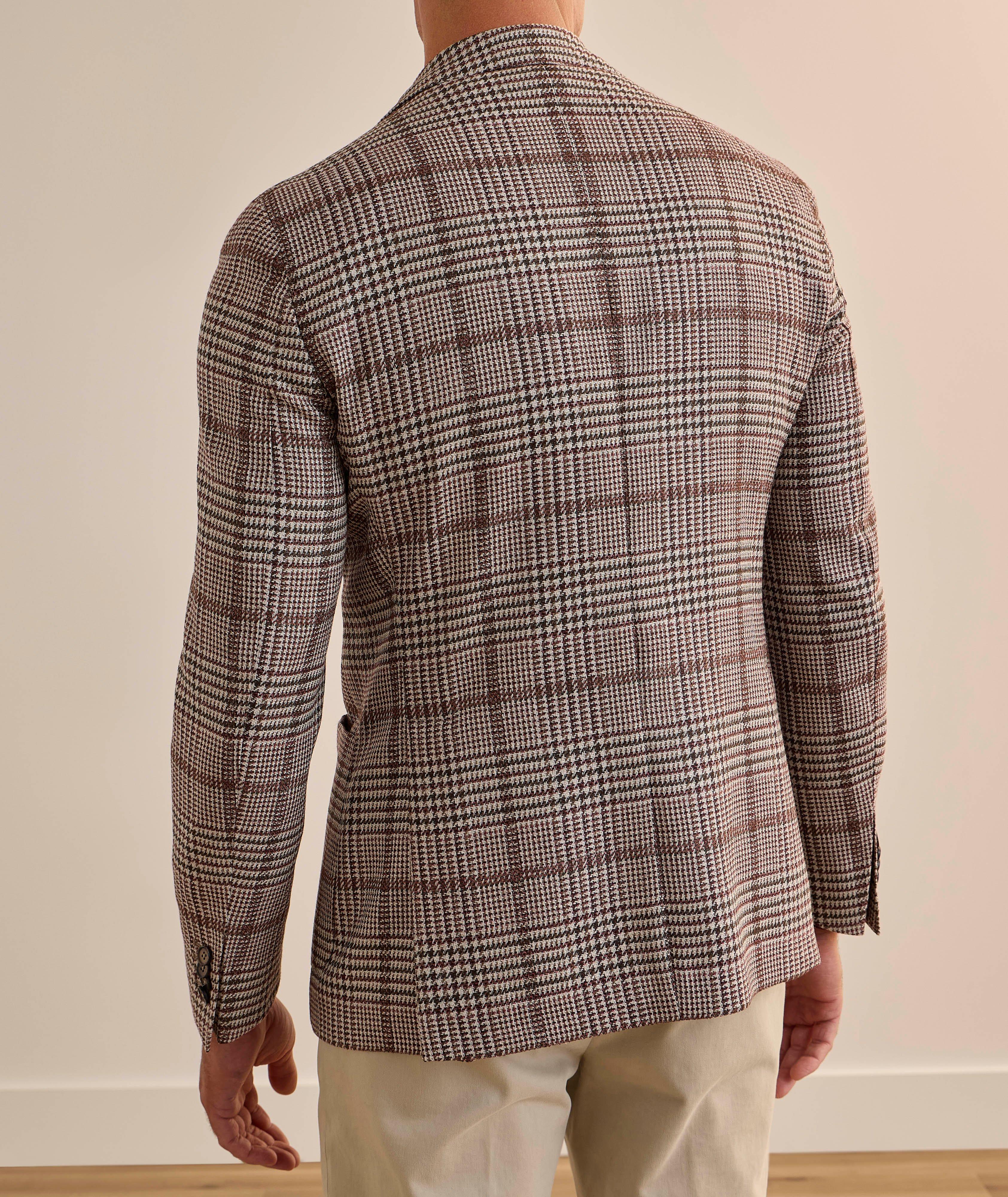 Plaid Wool-Silk-Linen Sport Jacket image 2