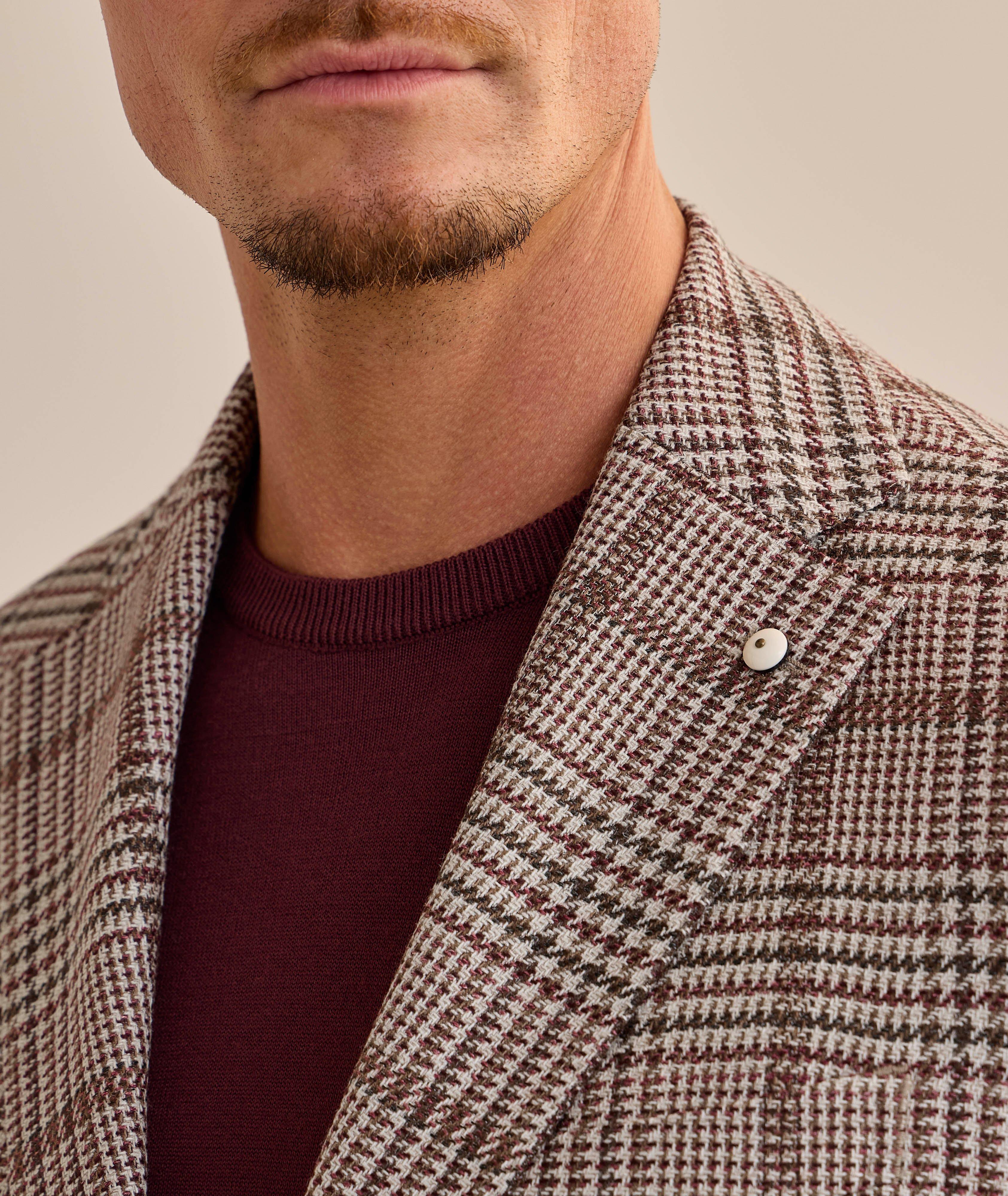 Plaid Wool-Silk-Linen Sport Jacket image 3