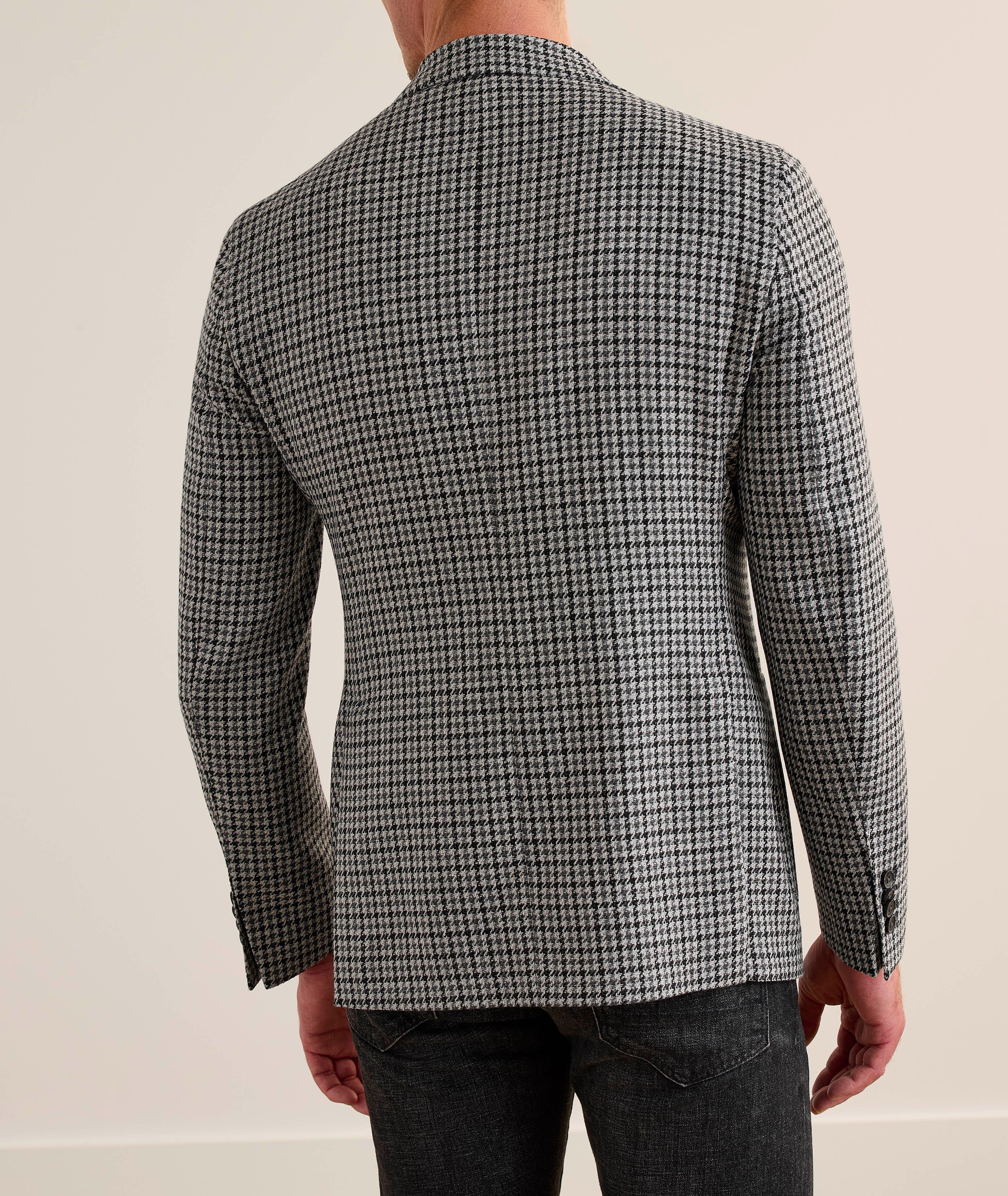 Houndstooth Wool-Silk-Linen Sport Jacket  image 2