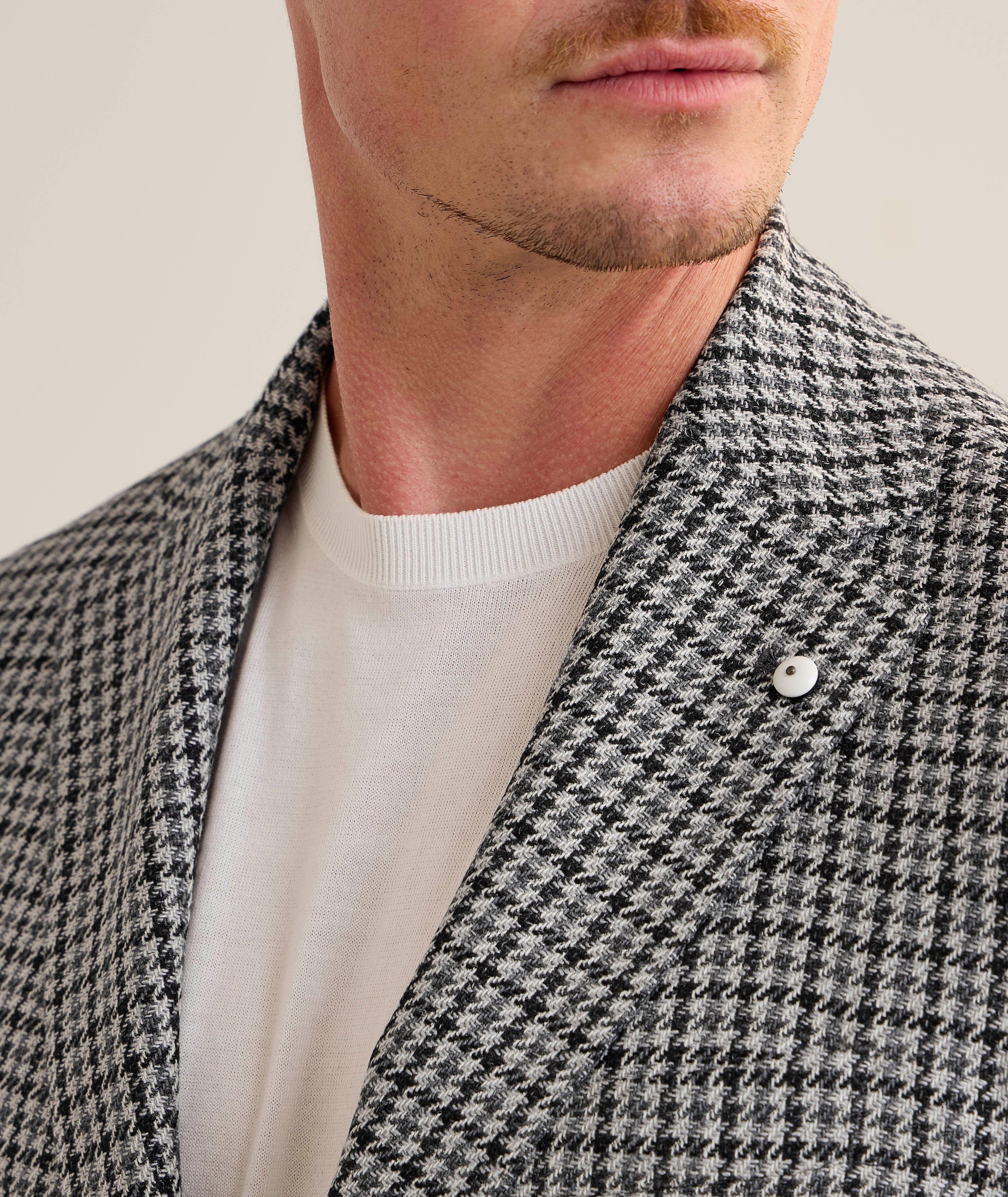 Houndstooth Wool-Silk-Linen Sport Jacket  image 3