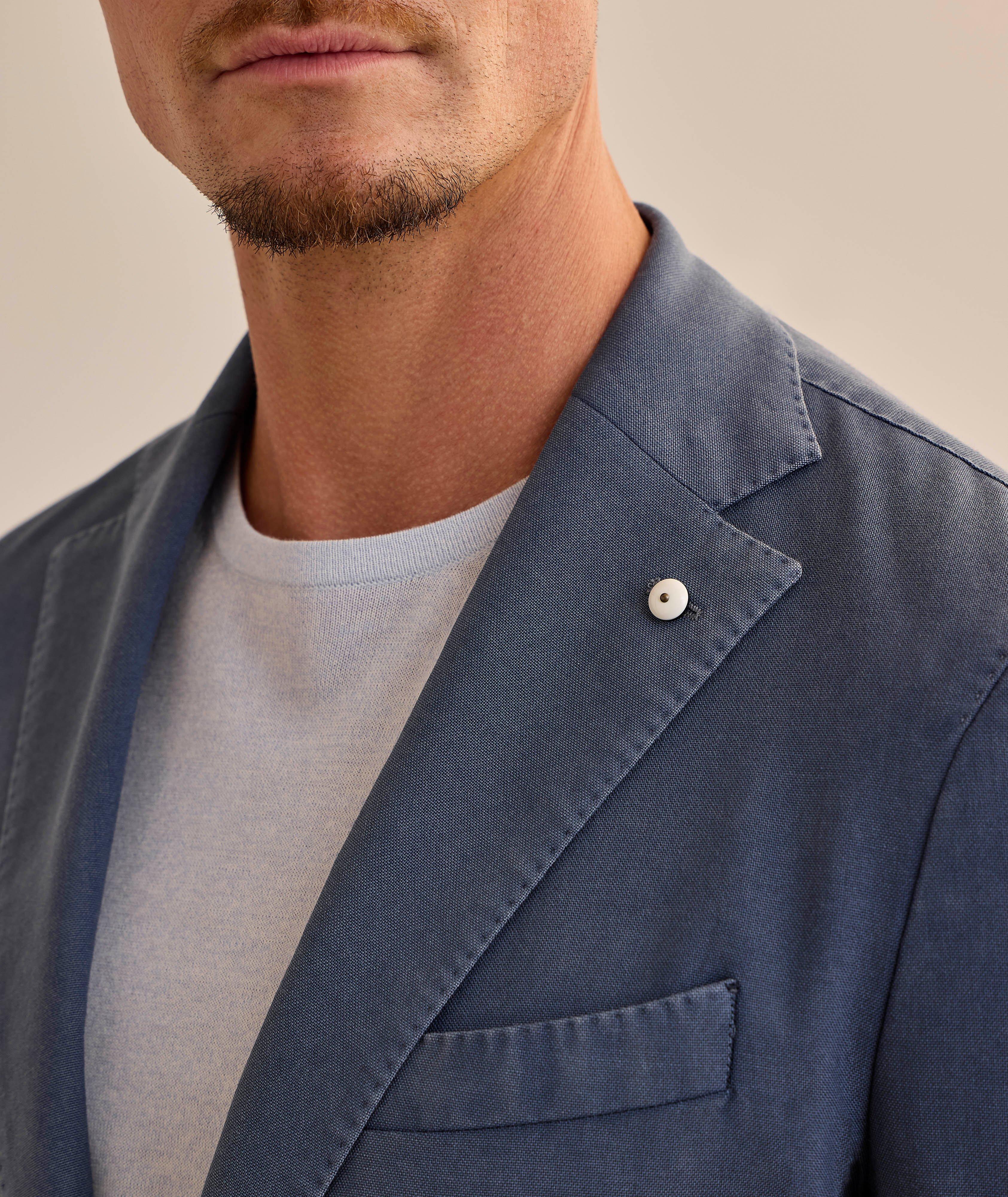 Veston sport en laine teint en pièce image 3