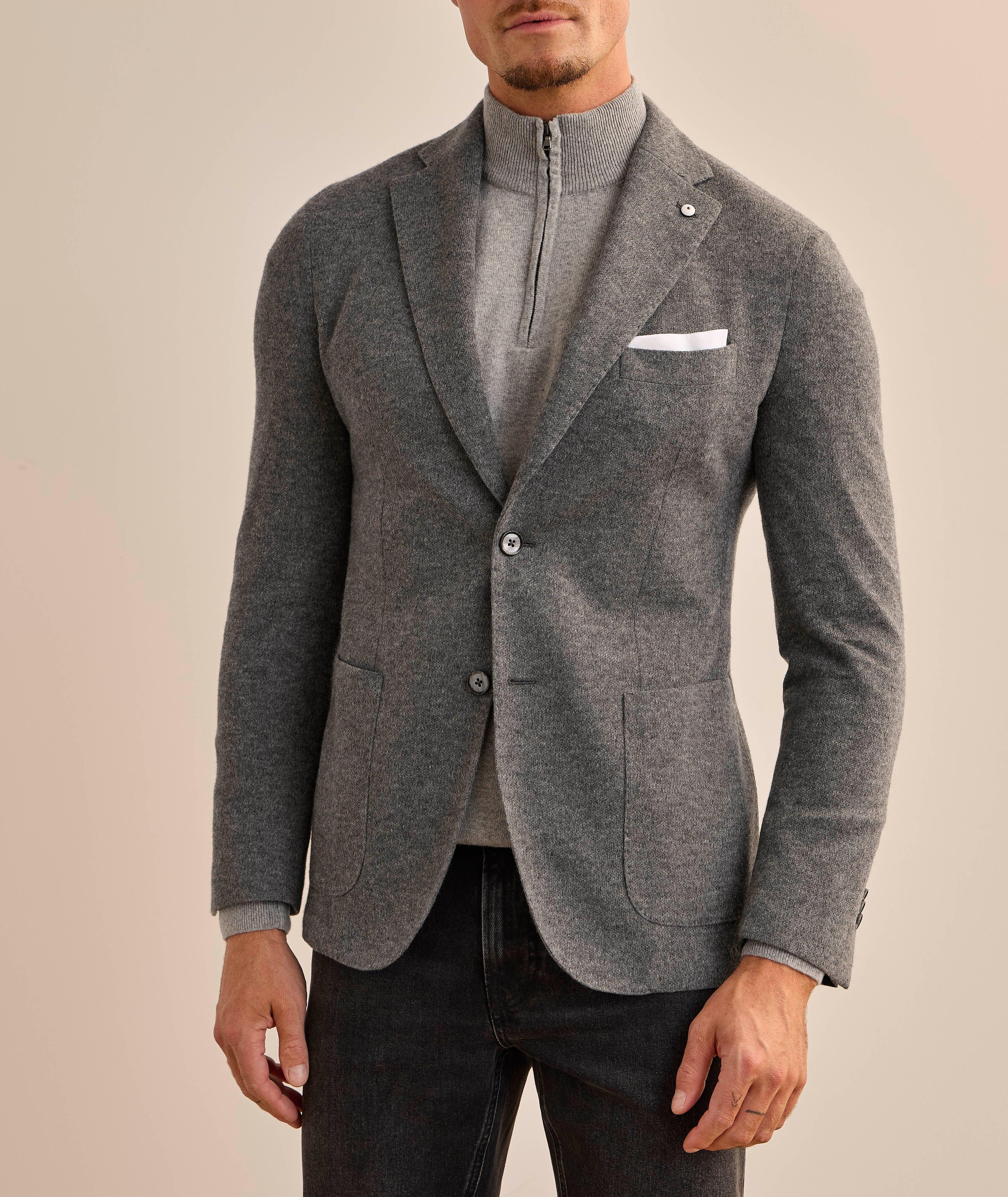 Mélange Cashmere-Blend Sport Jacket image 1
