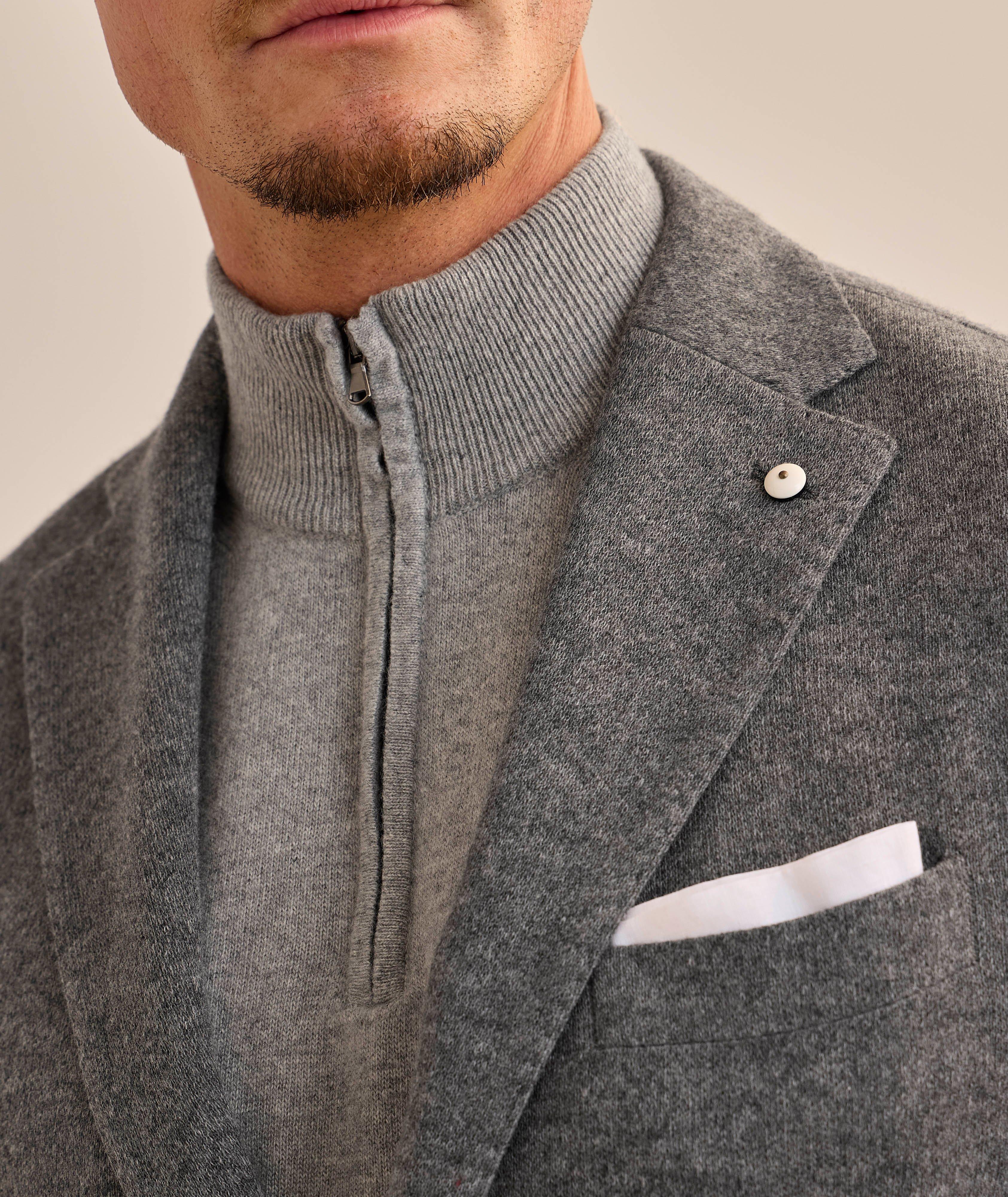 Mélange Cashmere-Blend Sport Jacket image 3
