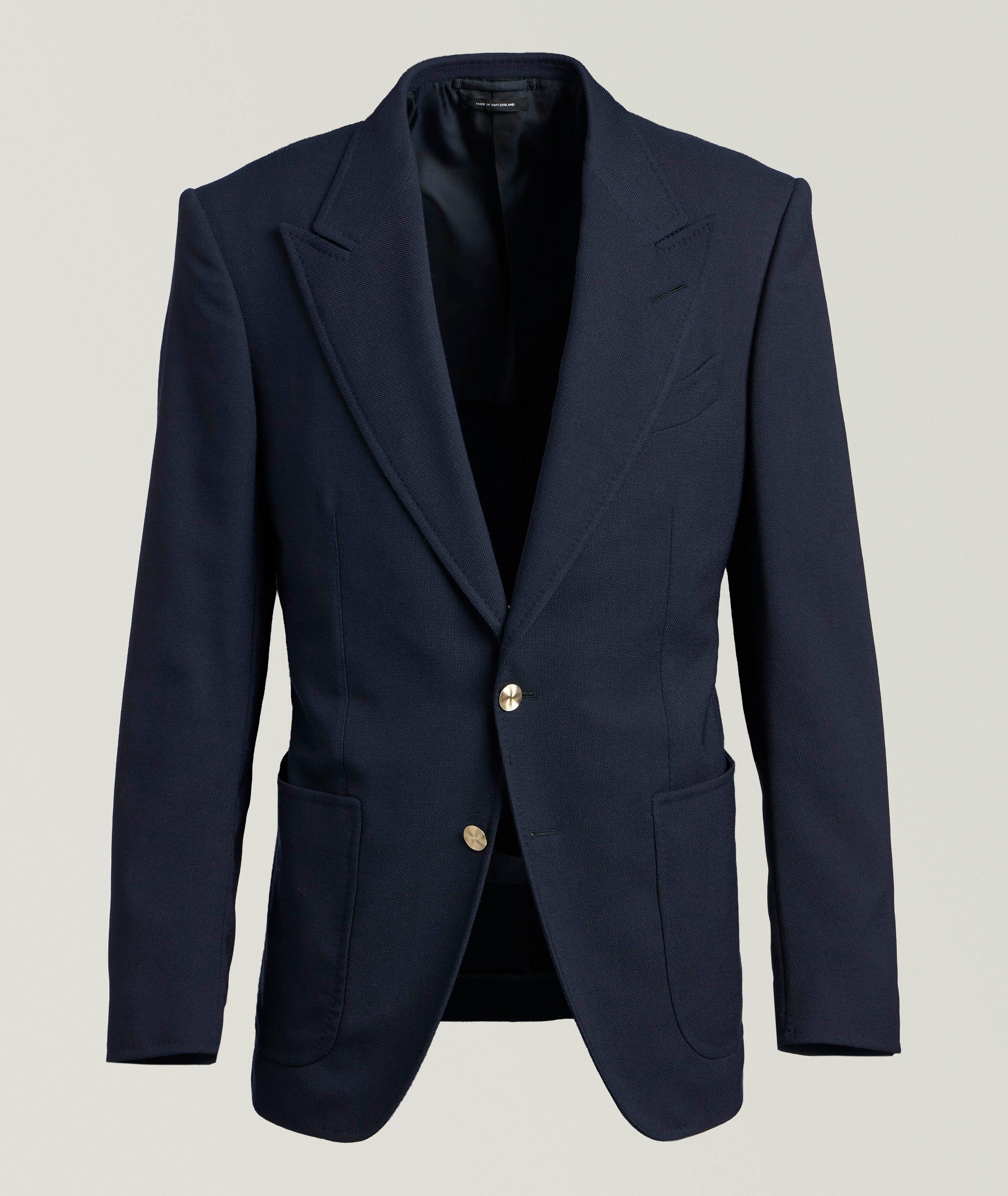 TOM FORD Veston laine-extensible boutonné Shelton