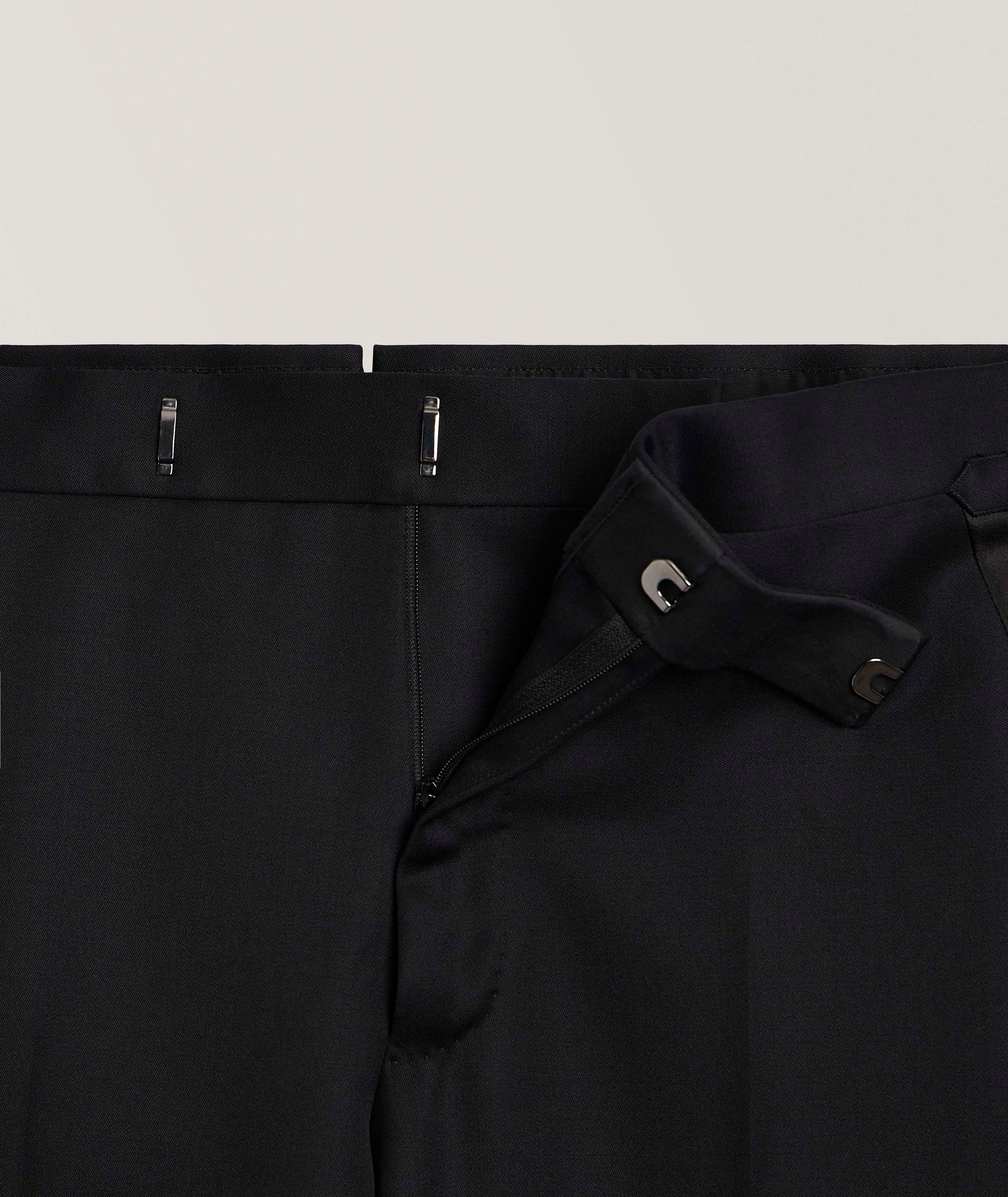 Wool-Mohair Satin Tuxedo Pants image 3