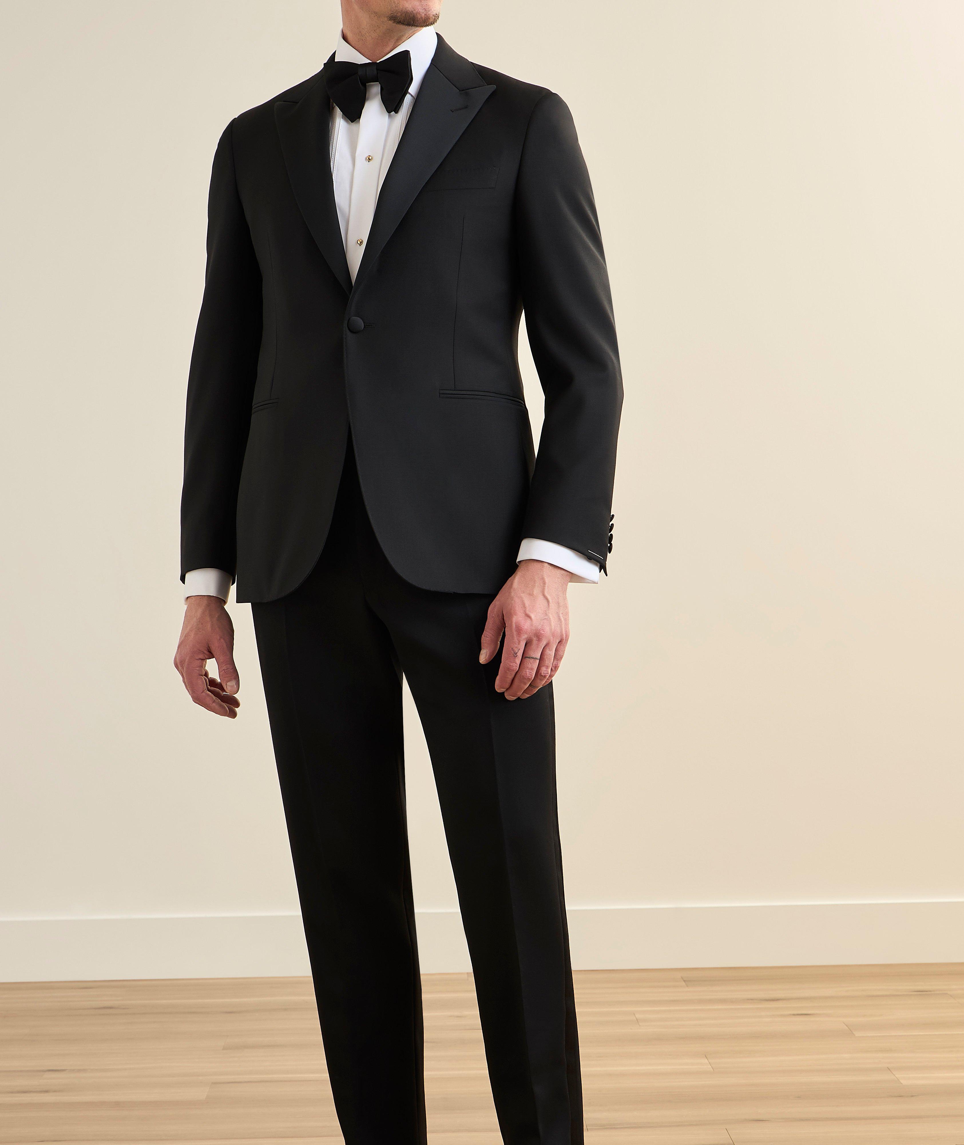 Wool-Mohair Satin Tuxedo Pants image 1