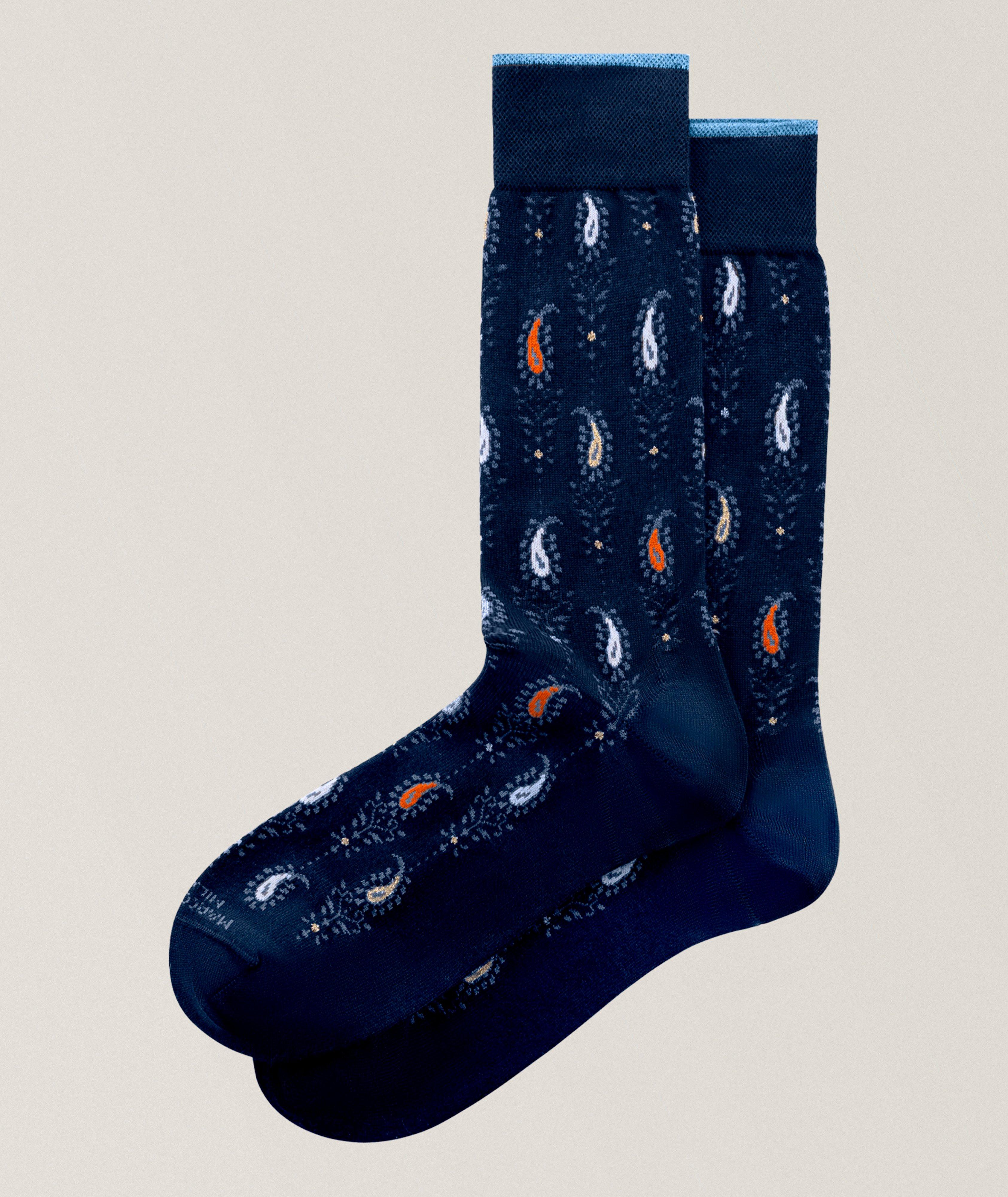 Nuwara Paisley Mousse of Modal Dress Socks image 0