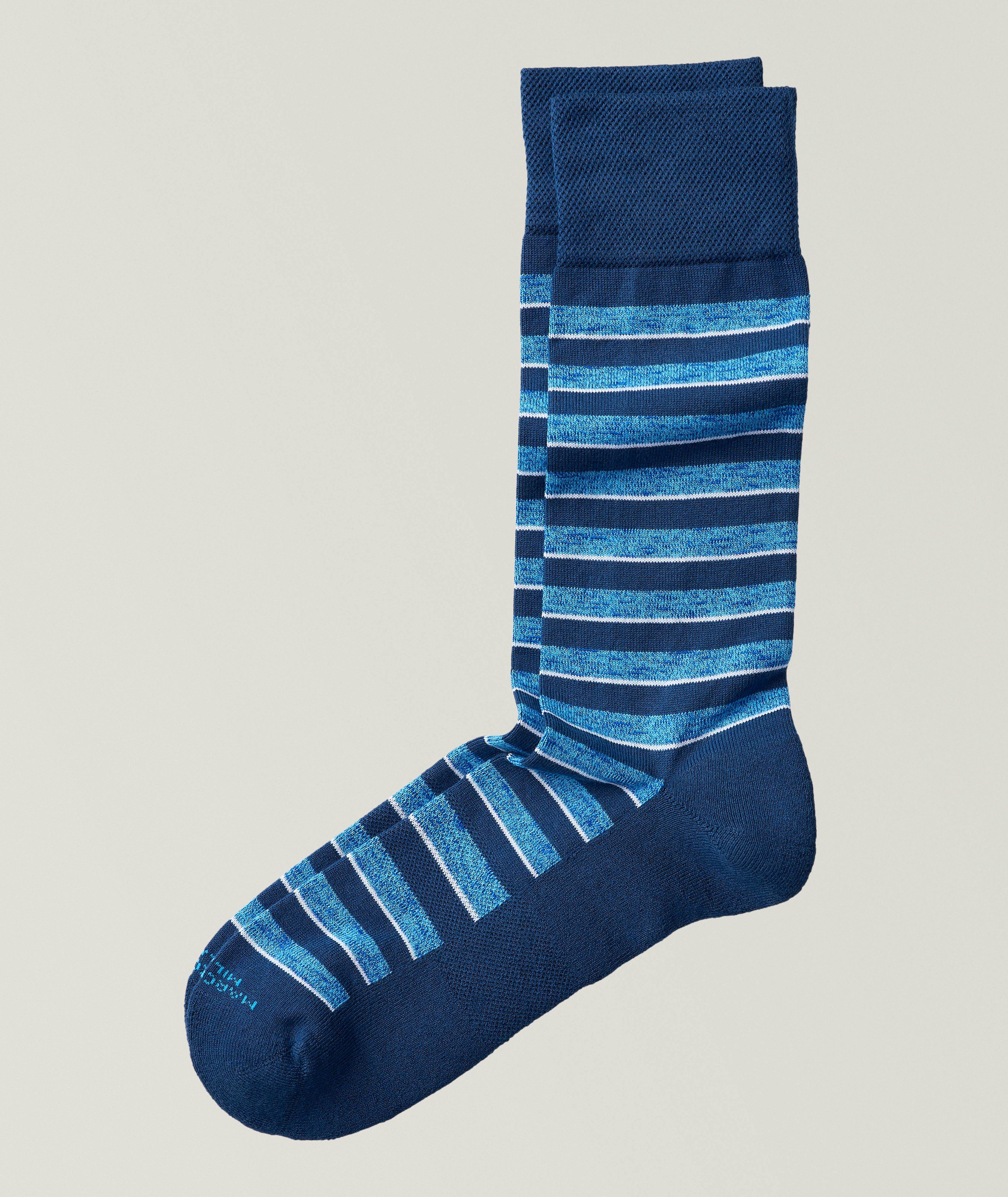 Simple Stripe Pima Sneaker Socks image 0