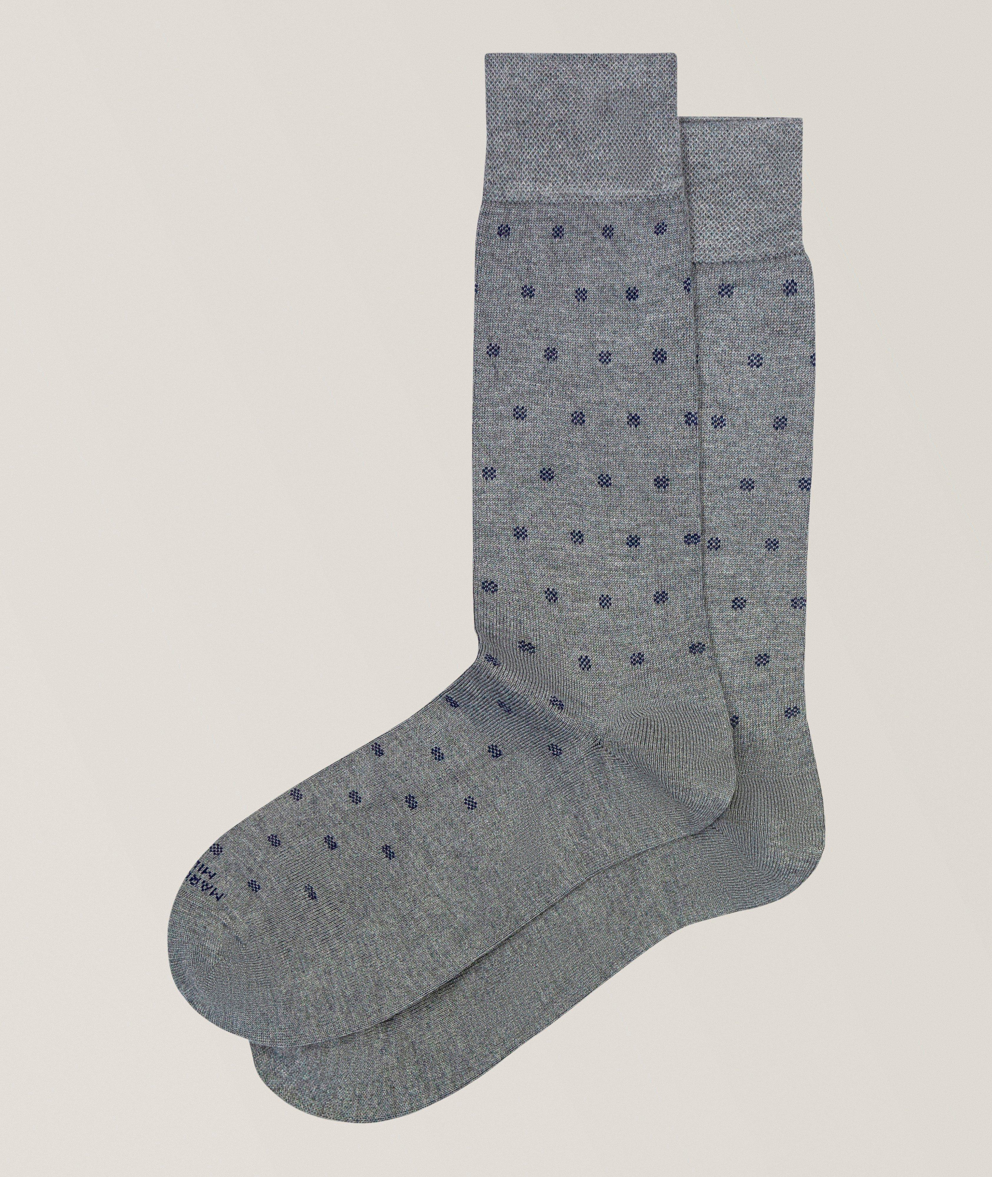 Chaussettes habillées à pois en mousse de modal image 0