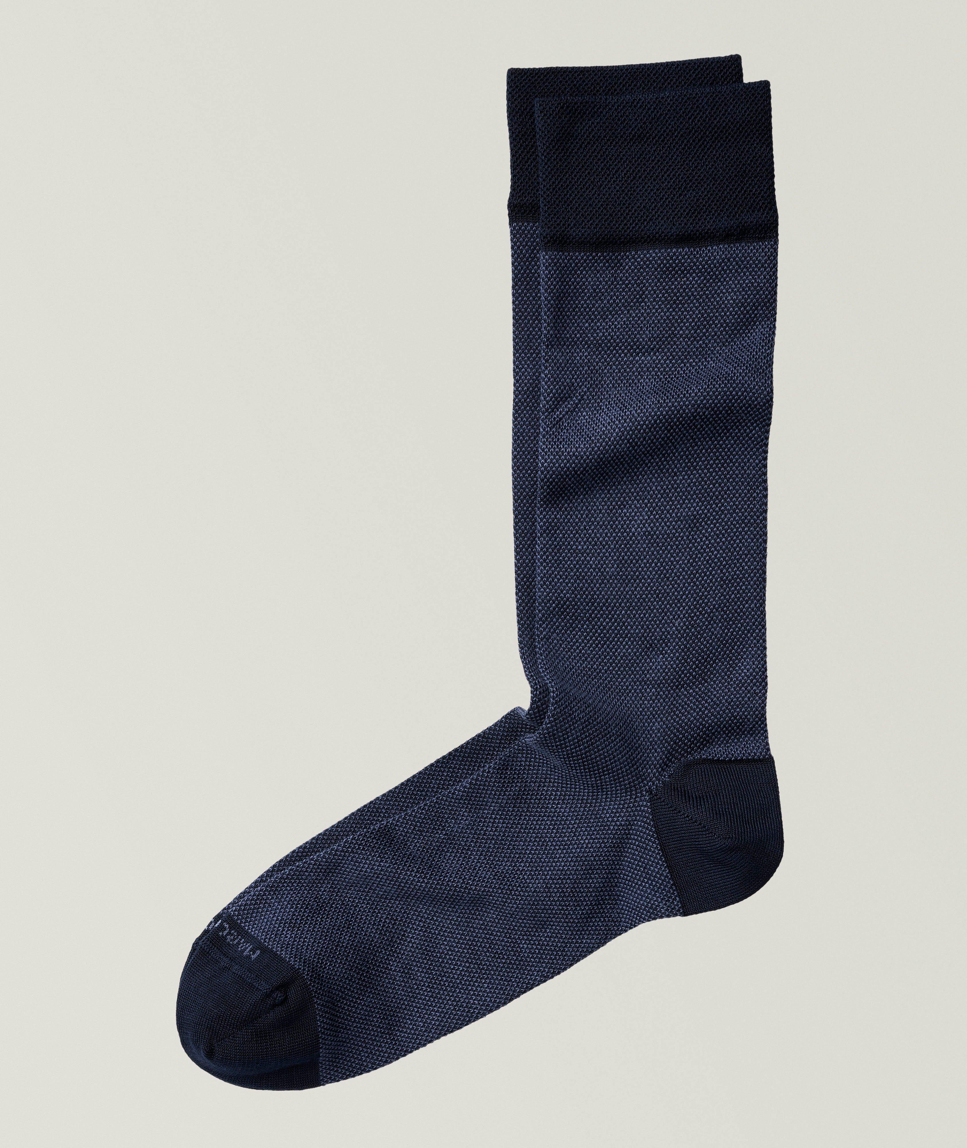 Chaussettes en mélange de coton pima à motif caviar image 0