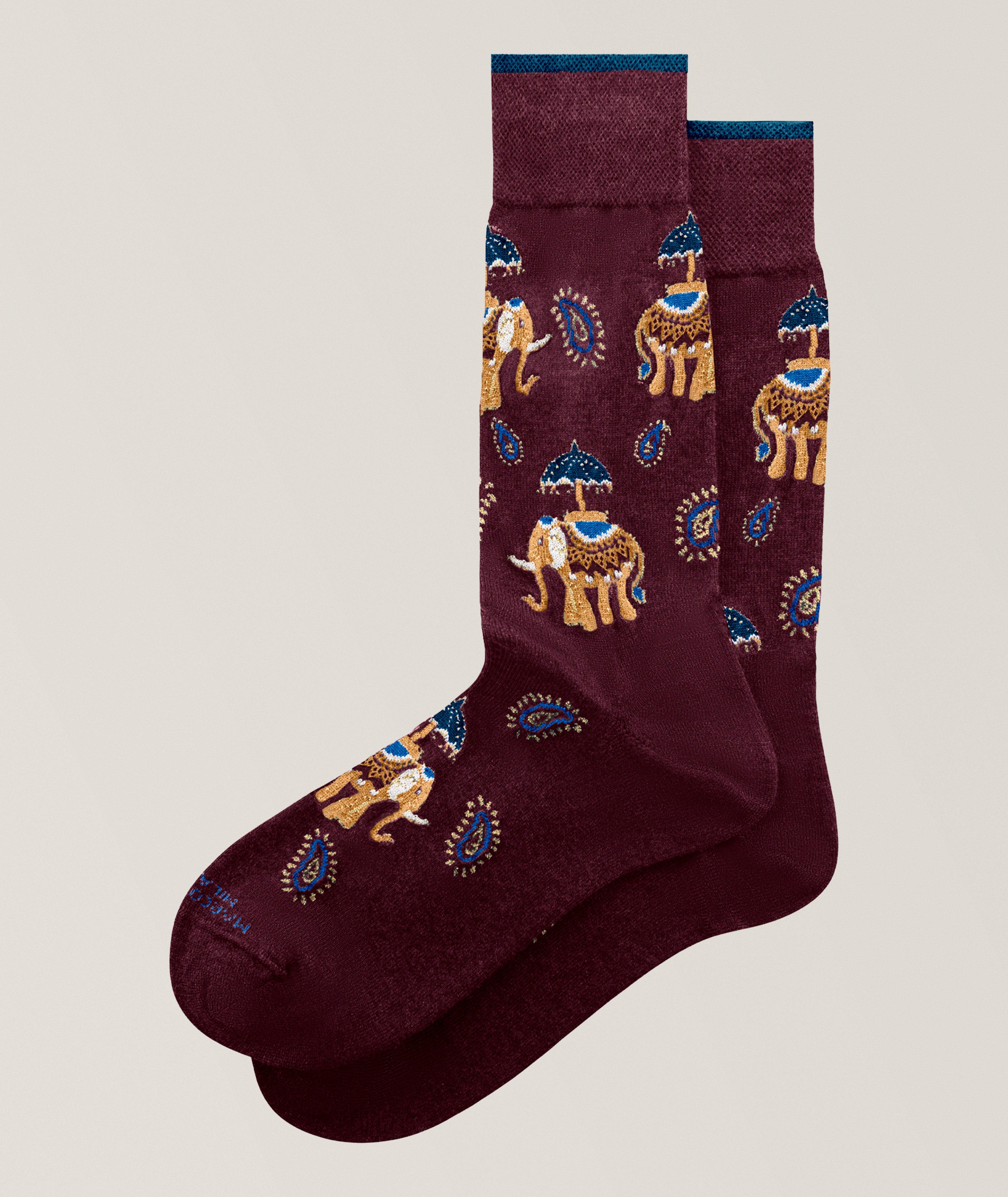 Elephant Mousse of Modal Dress Socks image 0