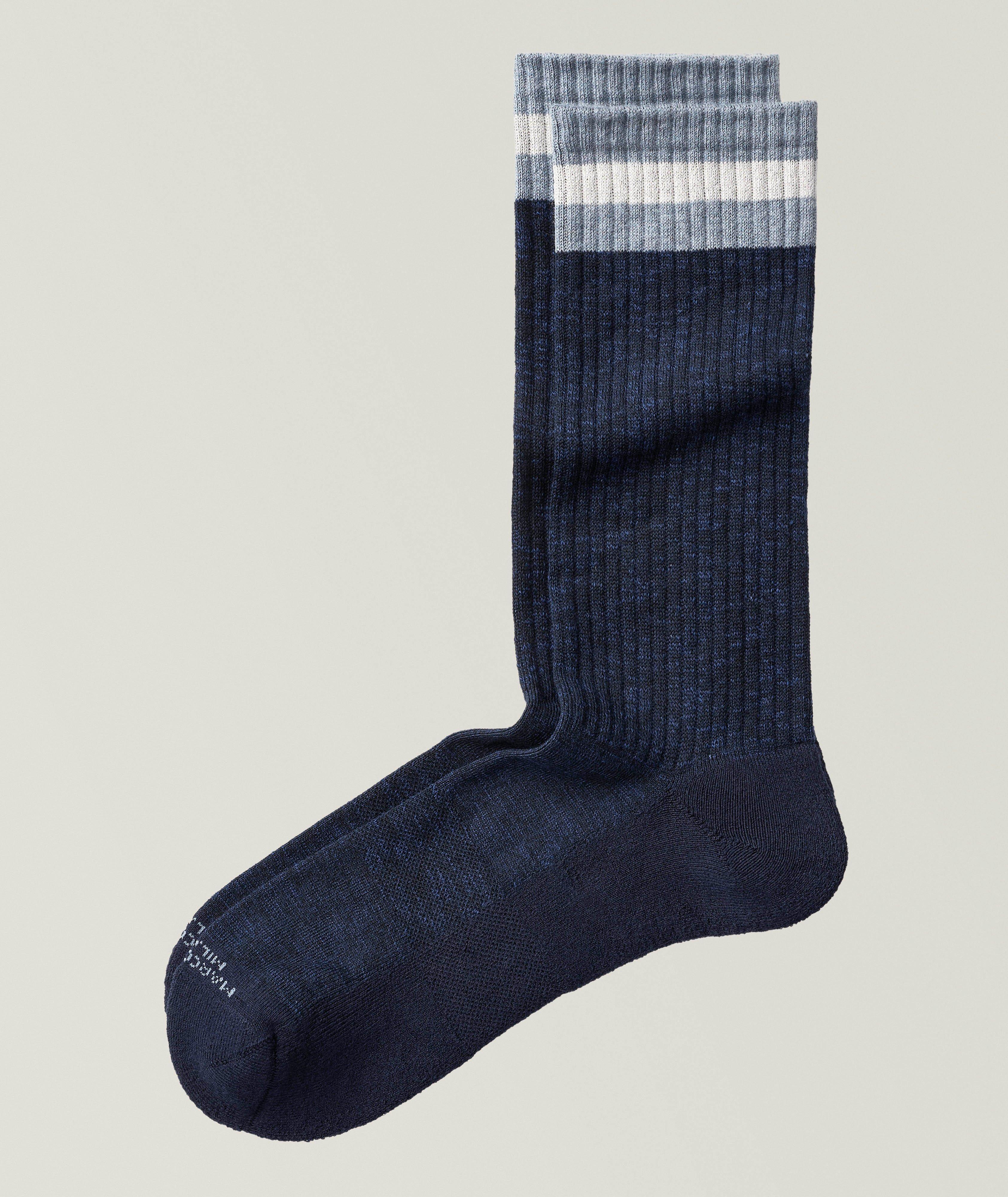 Preppy Stripe Pima Sneaker Socks image 0