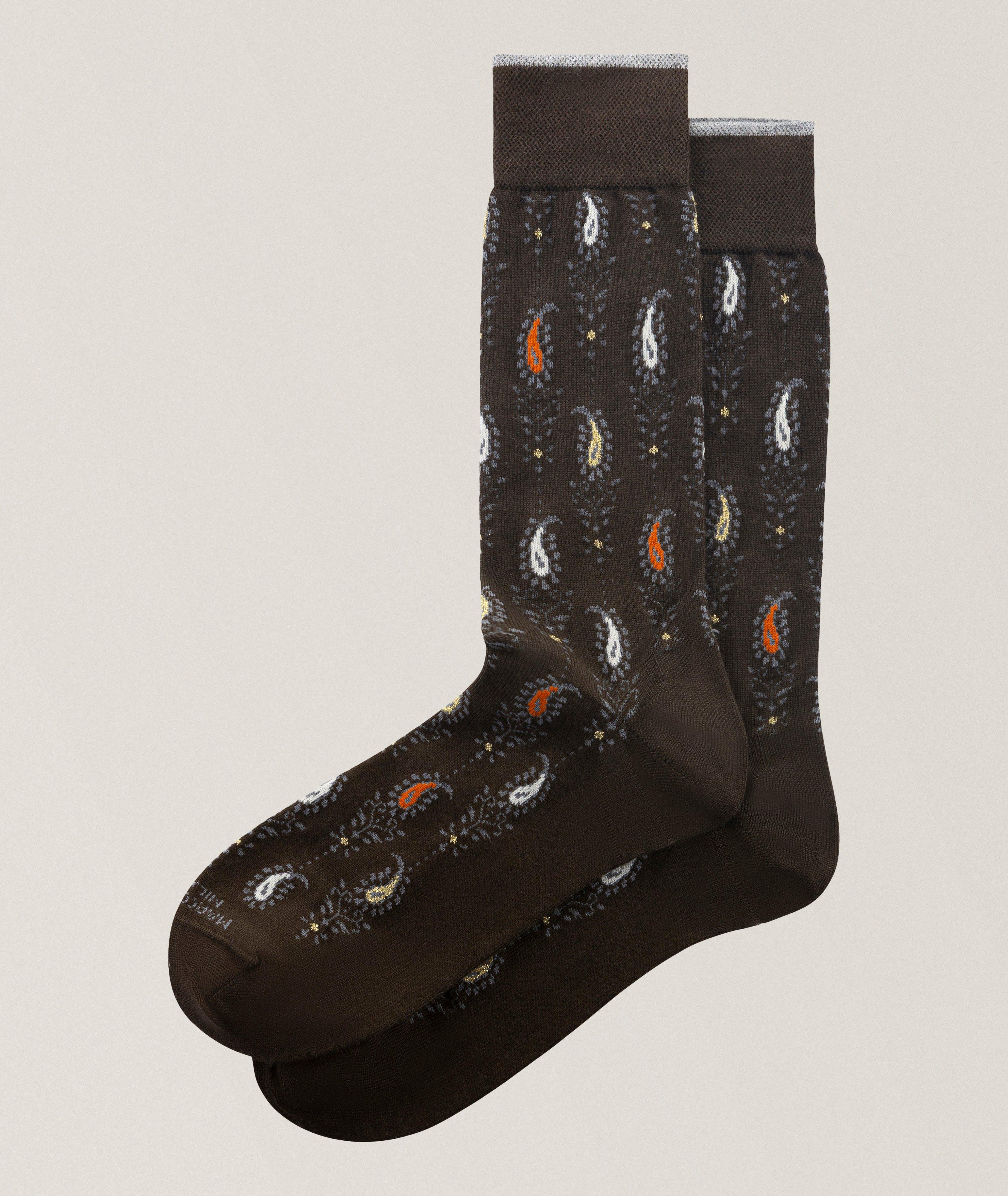 Nuwara Paisley Mousse of Modal Dress Socks image 0