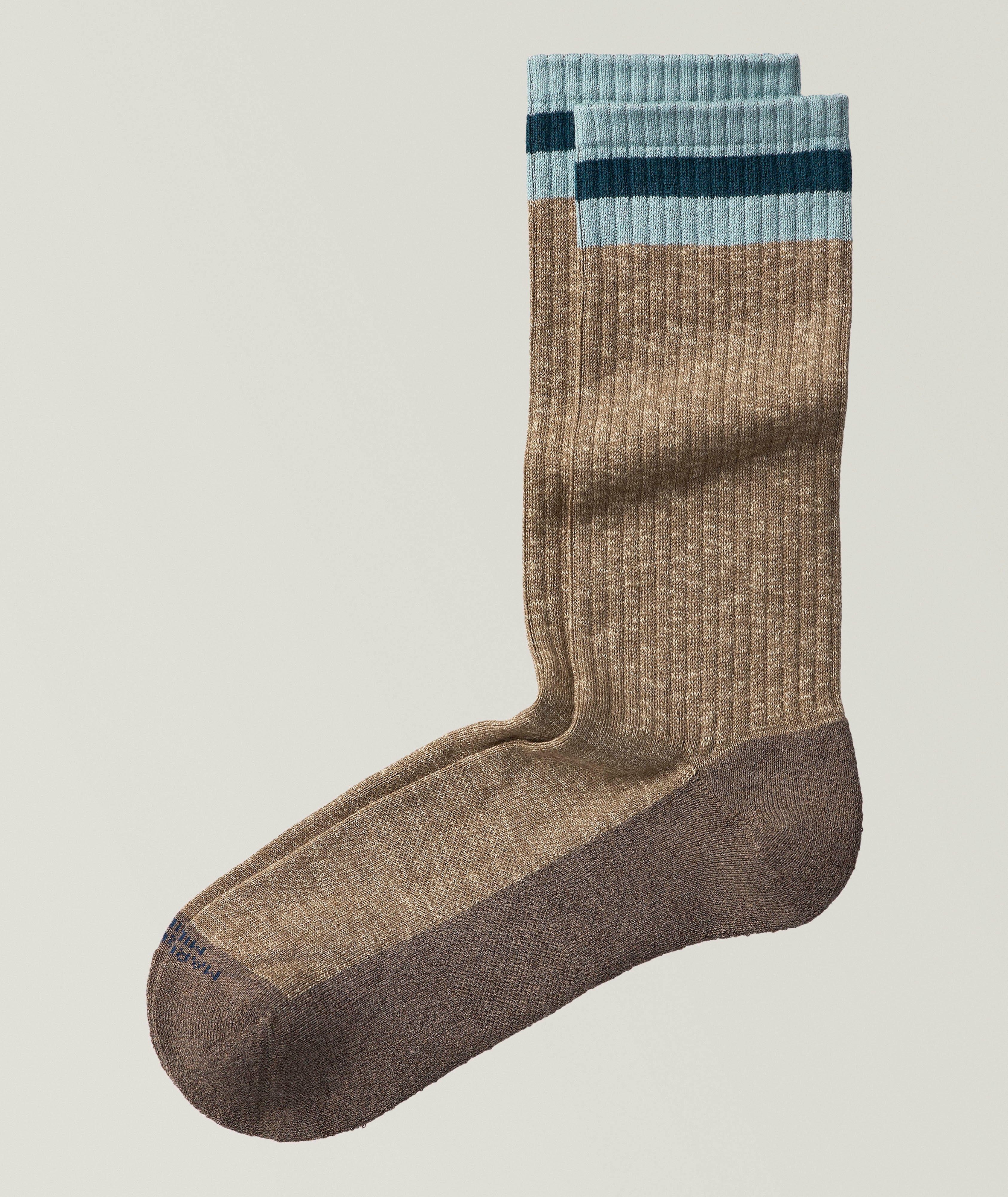 Preppy Stripe Pima Sneaker Socks image 0