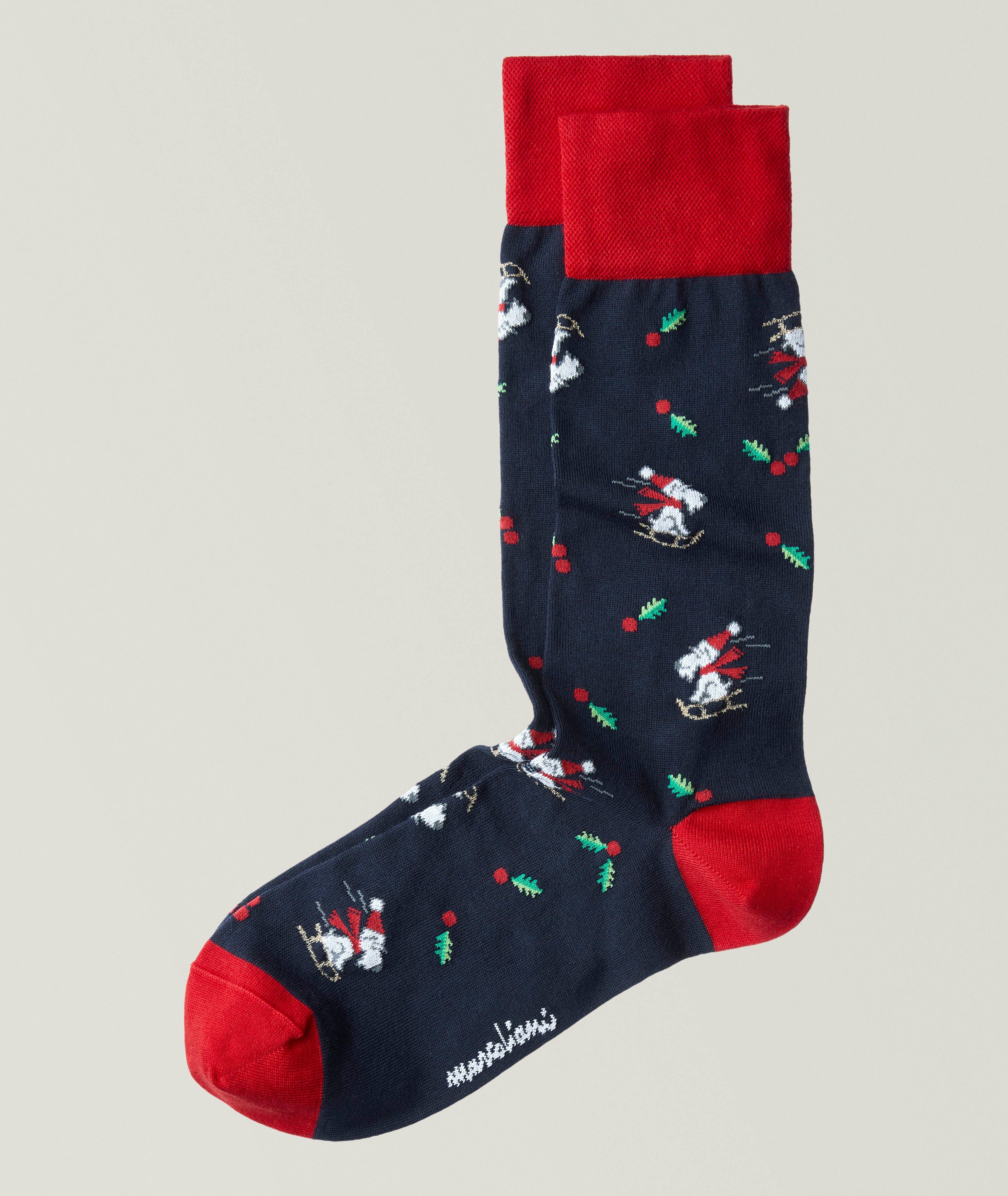 Chaussettes à motif terrier de Noël image 0
